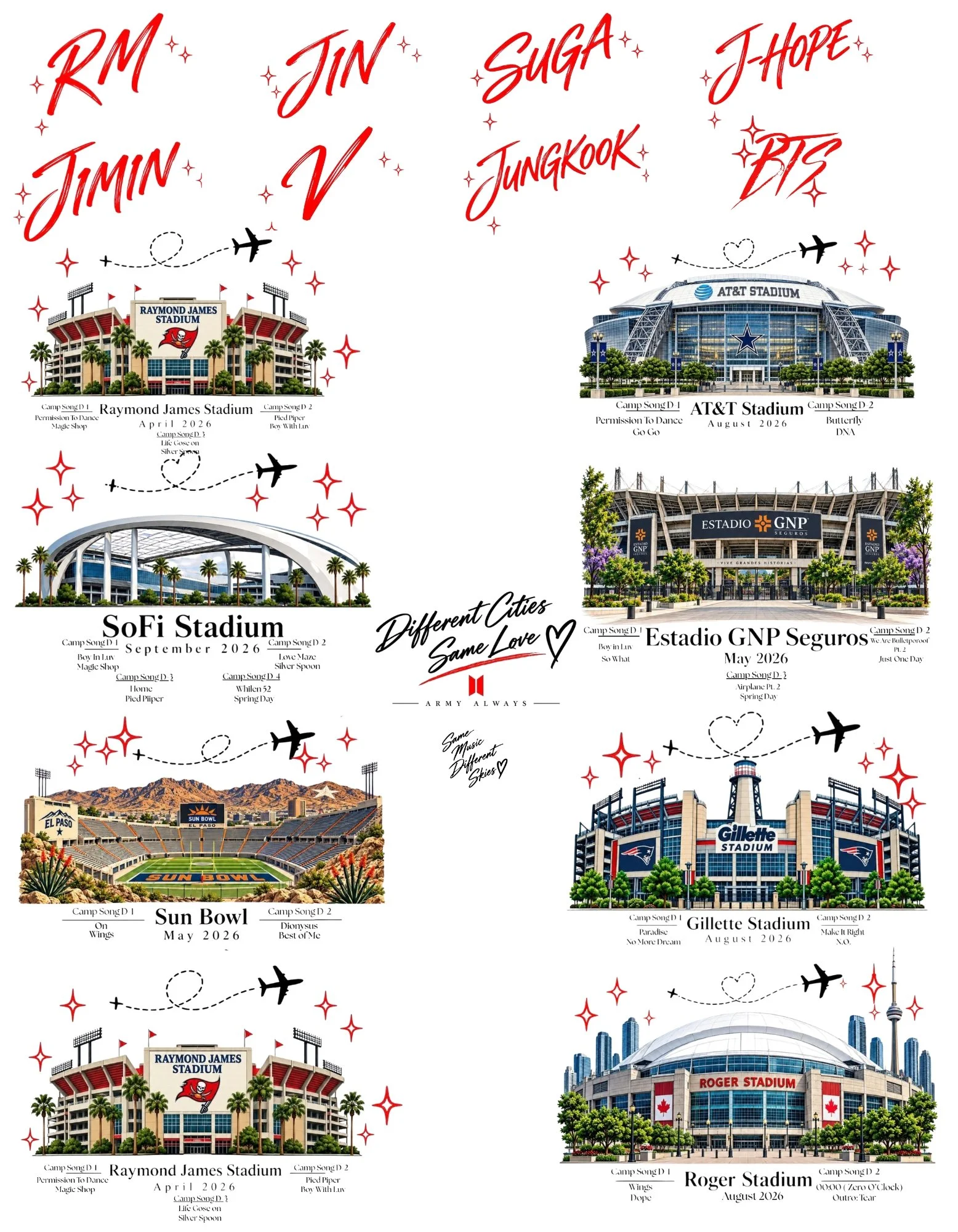 Camp Arirang 8 Stadium(s) All Member(s)