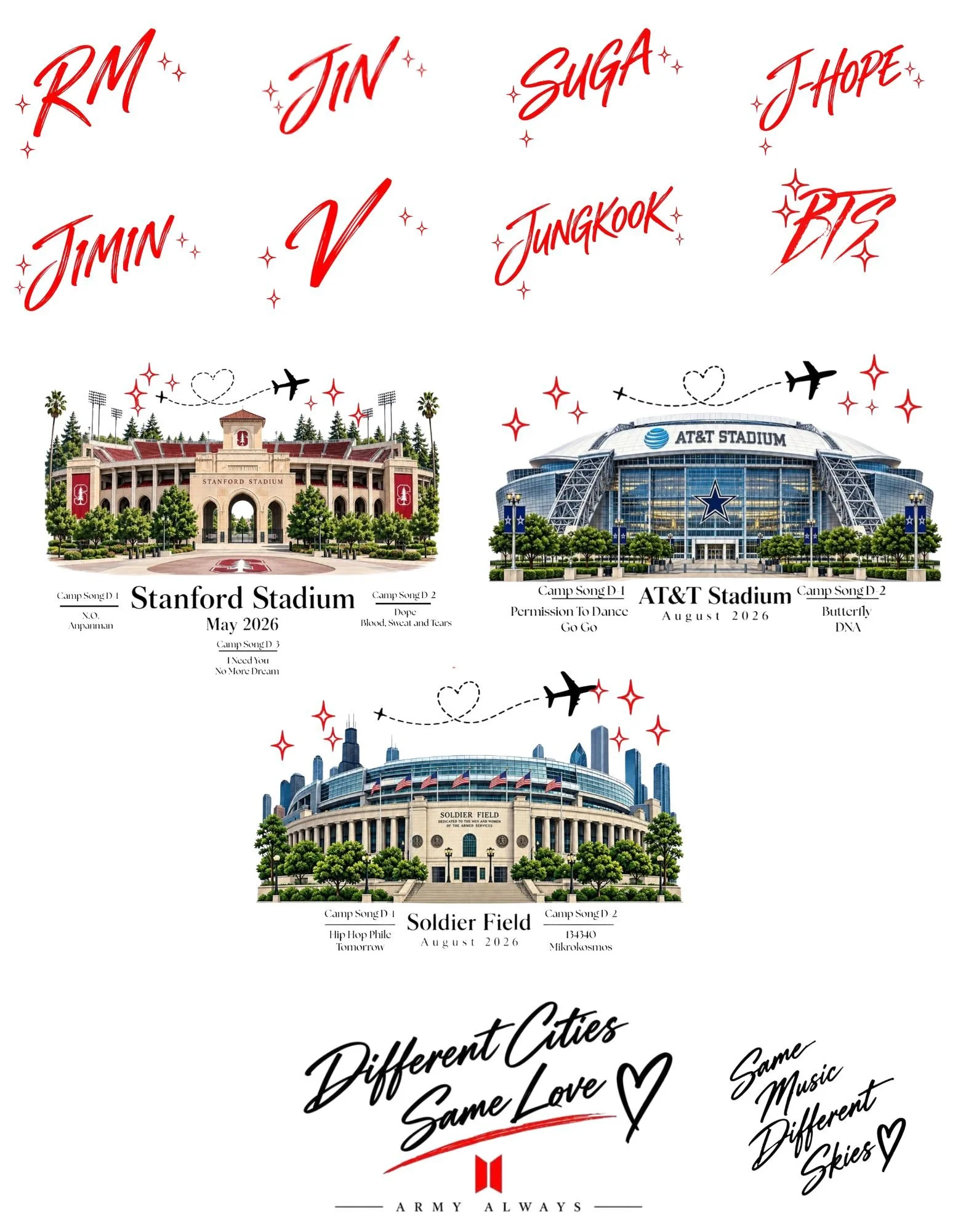 Camp Arirang 3 Stadium(s) All Member(s)
