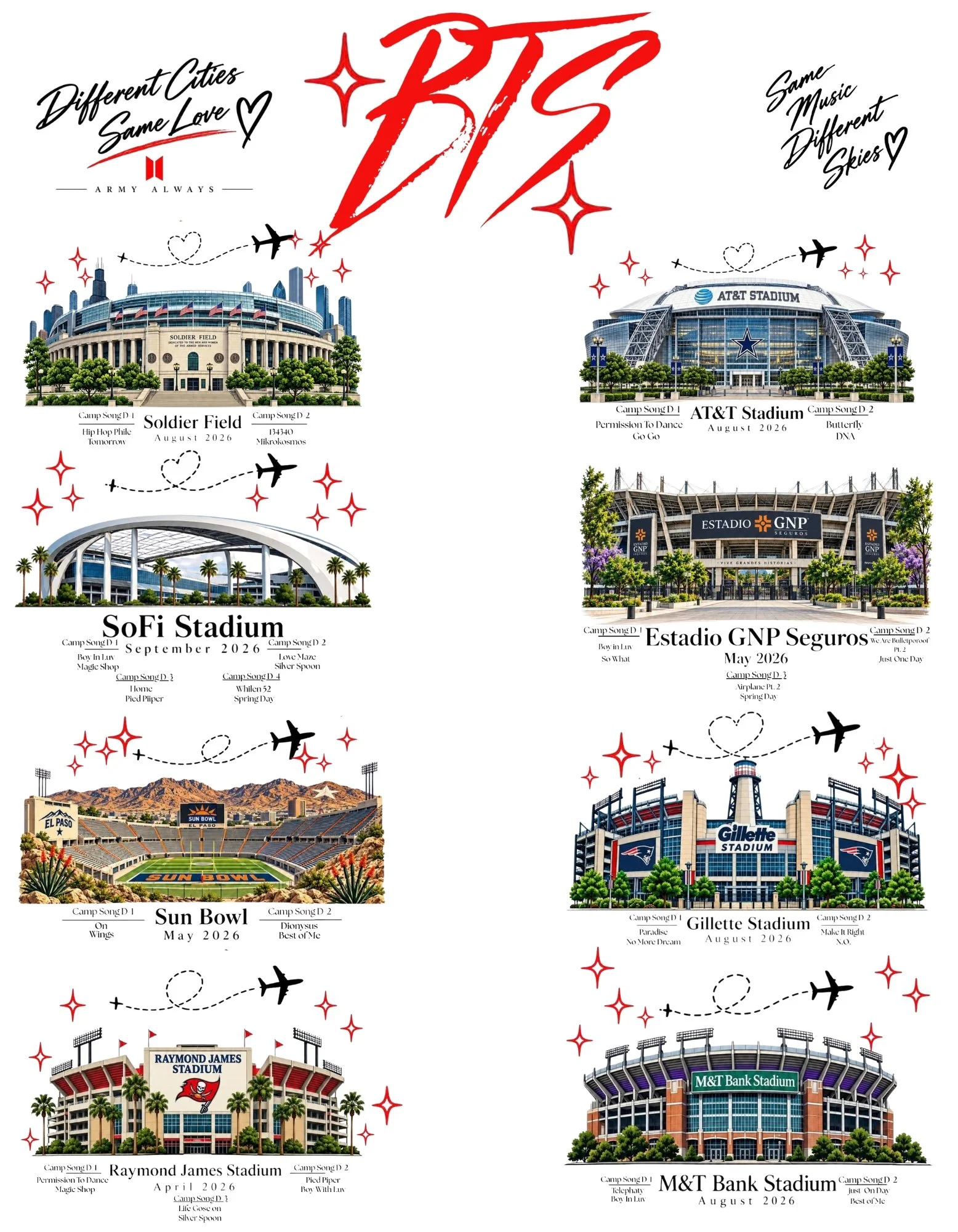 Camp Arirang 8 Stadium(s) 1 Member(s)
