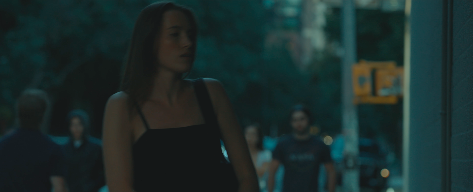 Carol enters the building