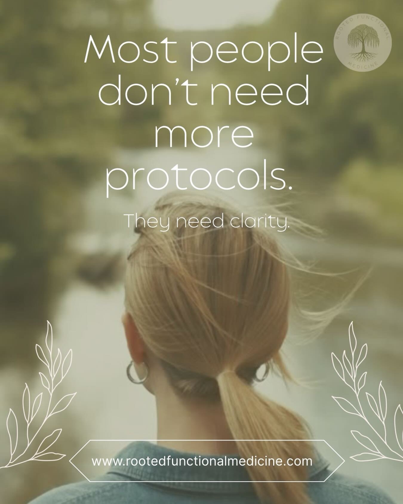 Most women (and men) don&rsquo;t need more protocols.
They need clarity.

There&rsquo;s a lot of noise in functional and alternative medicine right now.
More labs. More supplements. More rules.

And while those tools can be helpful, they often skip w