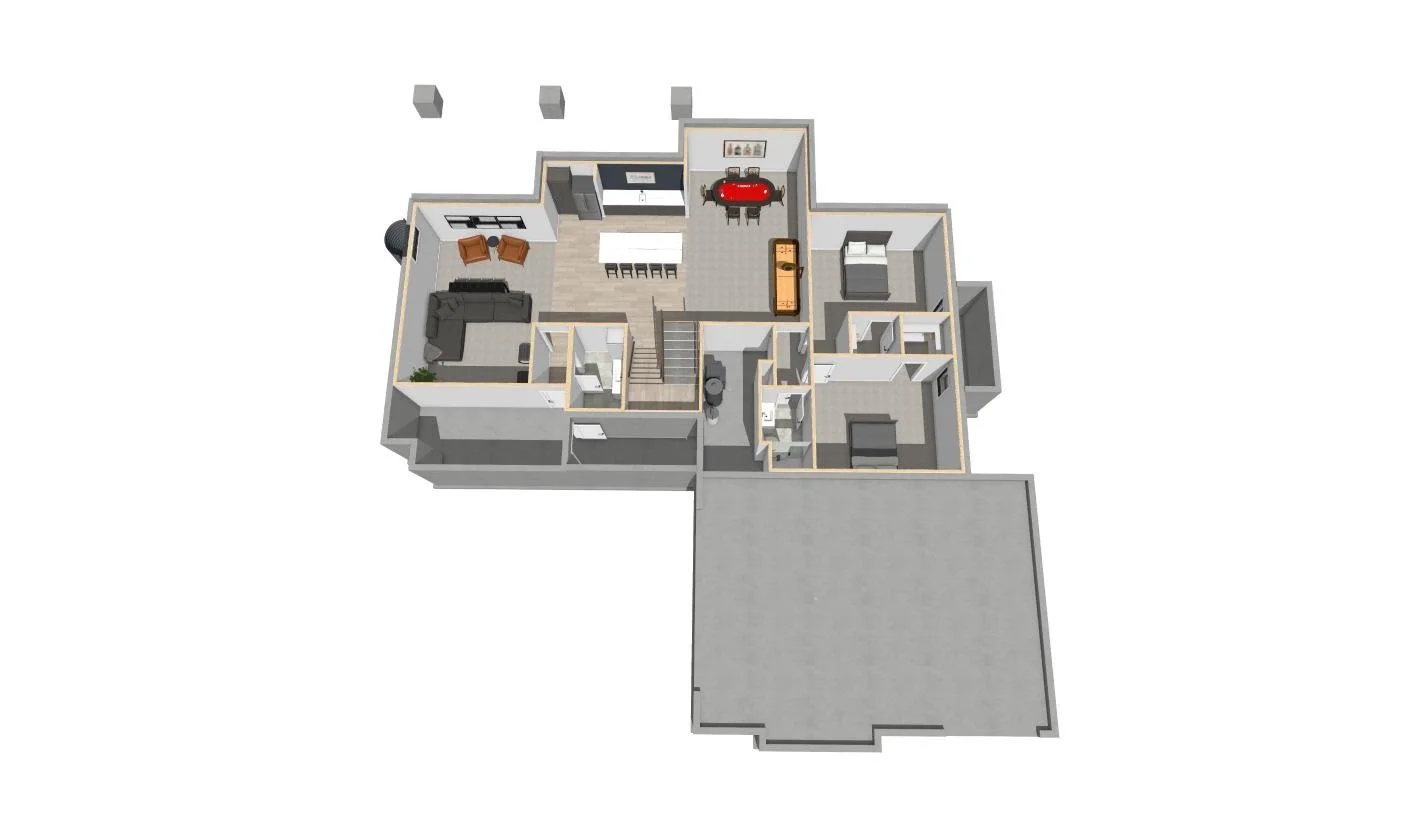 The Charlotte York | Finished Basement