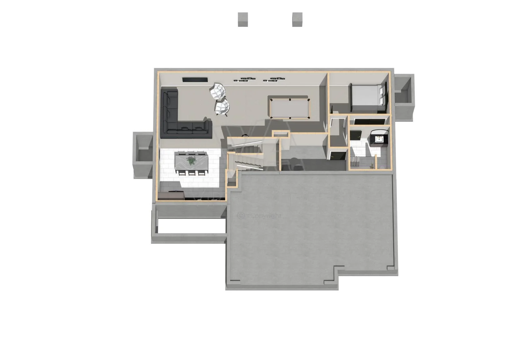 The Meredith Palmer | Finished Basement