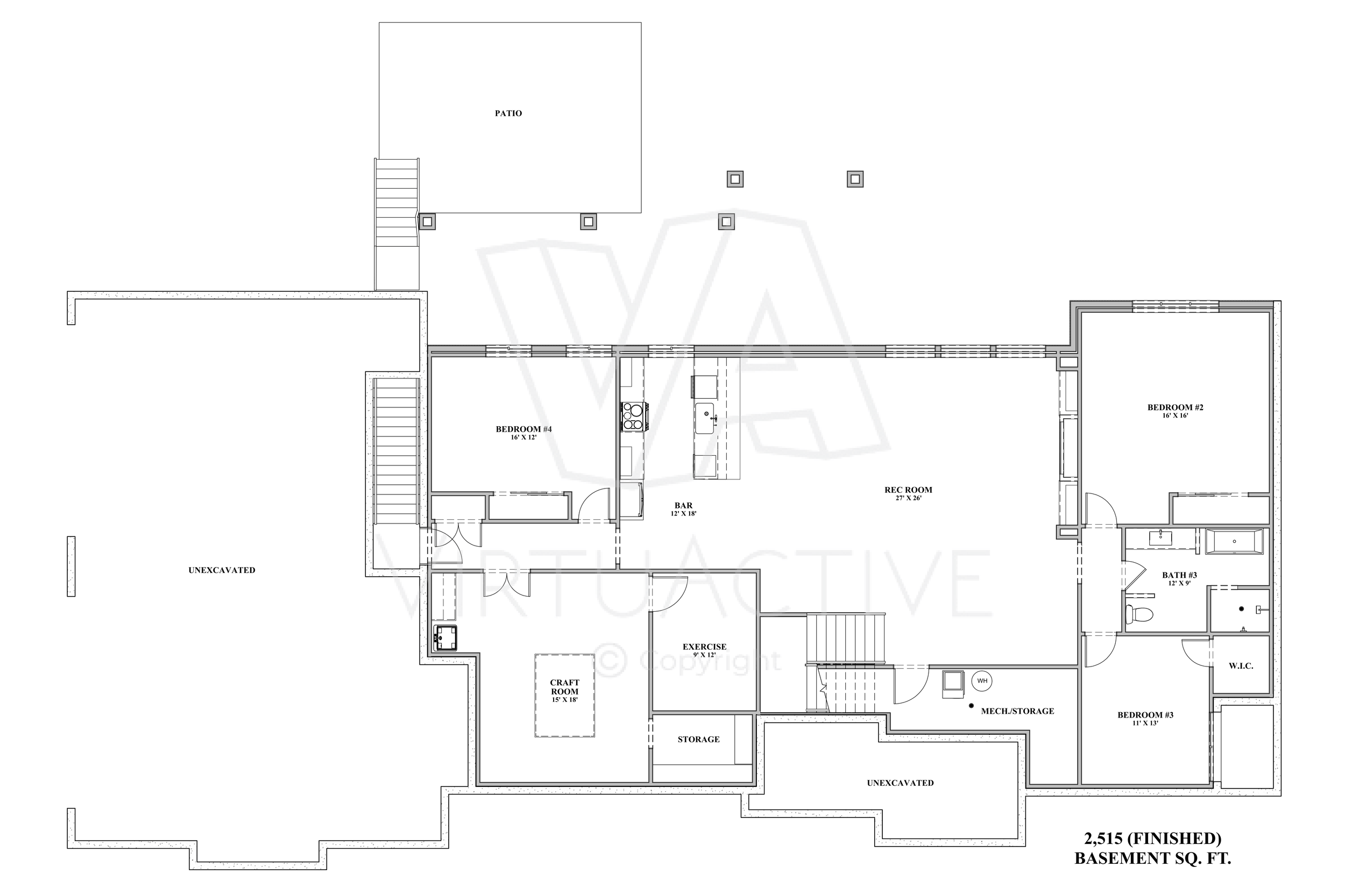 The Carson Wells | Finished Basement