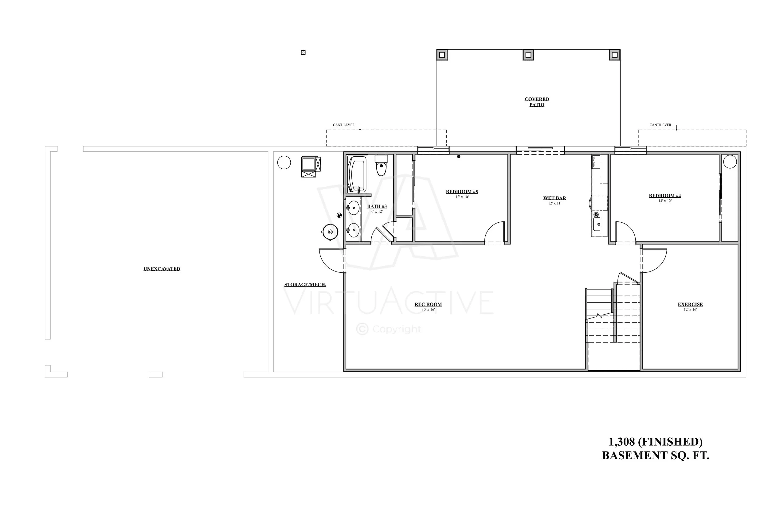 The Beth Dutton | Finished Basement