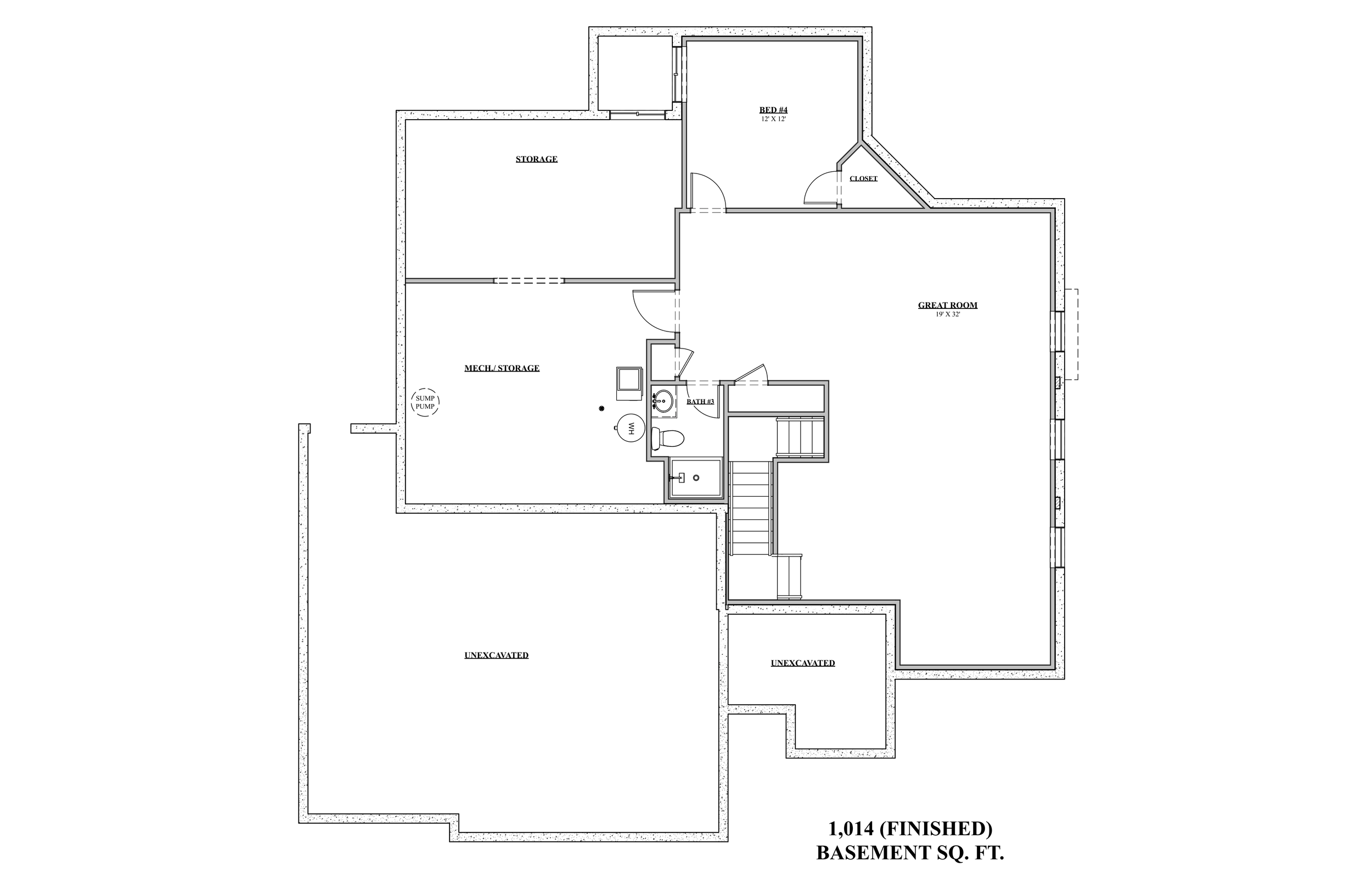 The Stillwater | Finished Basement