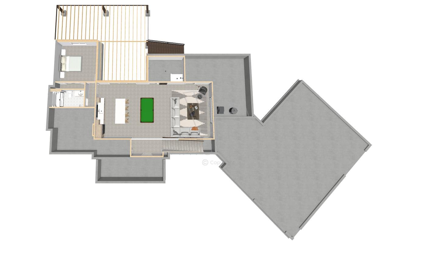 The Carter Verone | Finished Basement