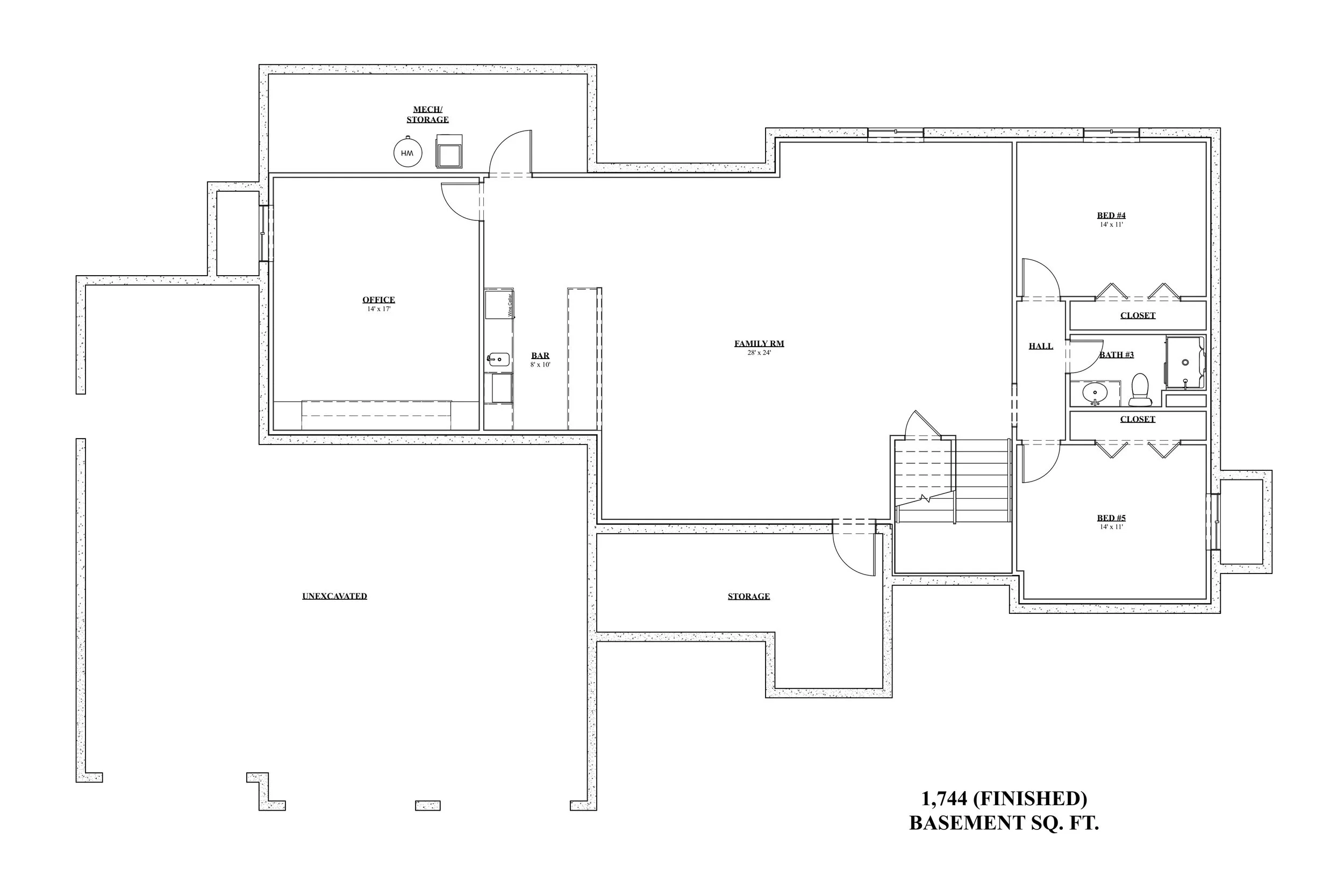 The Herschel Greene | Finished Basement