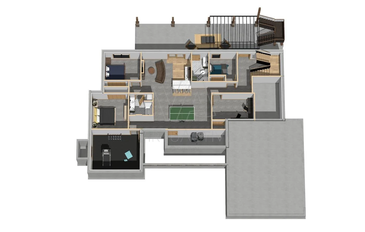 The Bradley Bradshaw | Finished Basement