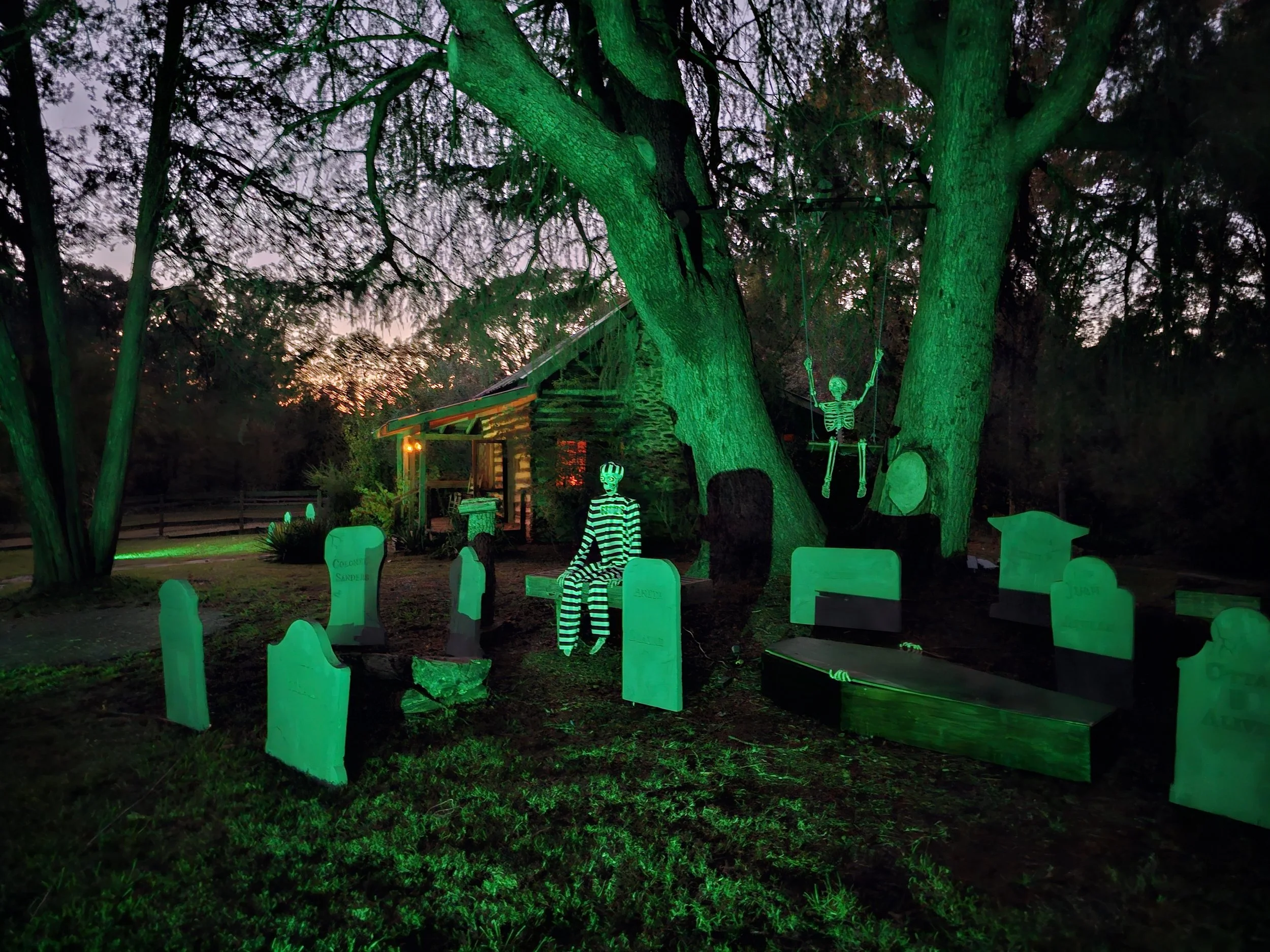 Foothills Fright Fest Halloween Festival Graveyard and Haunted Cabin