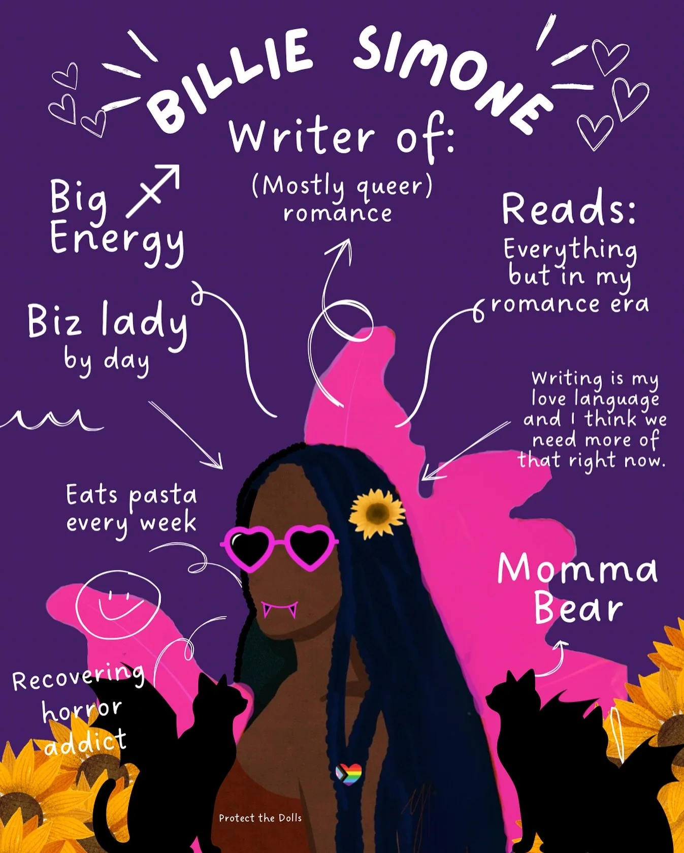 Hi hi! Welcome! I&rsquo;m Billie Simone and looking forward to bringing you updates on my first paranormal romance next spring! I hope you follow along with me! If queer romance is your thing, and you want contemporary sapphic vibes - you can also ch