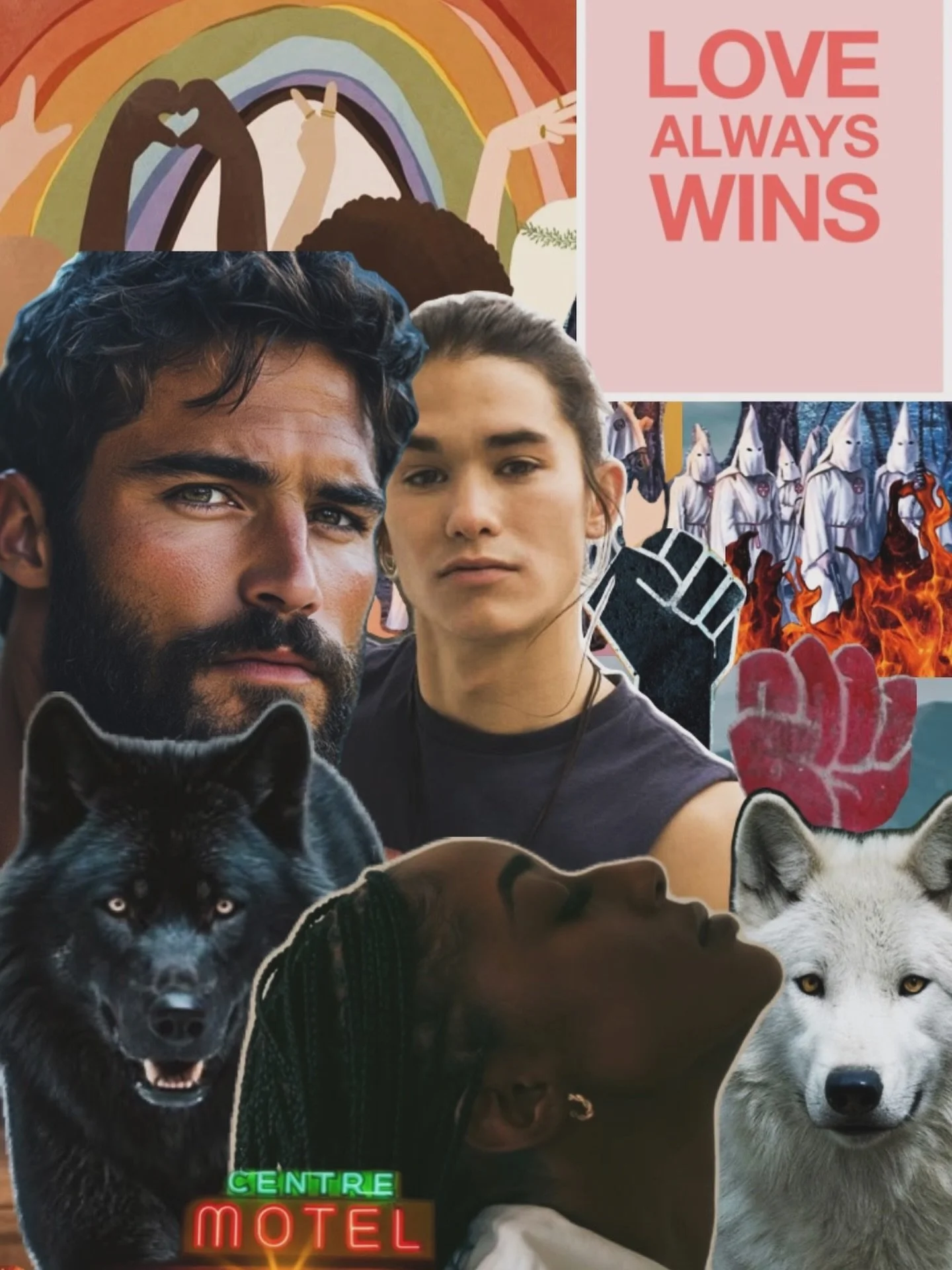 BOOK 1 was written as a way to process some of the darkness in the world and as a reminder to myself of how we get ourselves out of it. Just wrapped the first draft of Book 1 in the Refuge Series and decided to make another mood board to celebrate 🥳