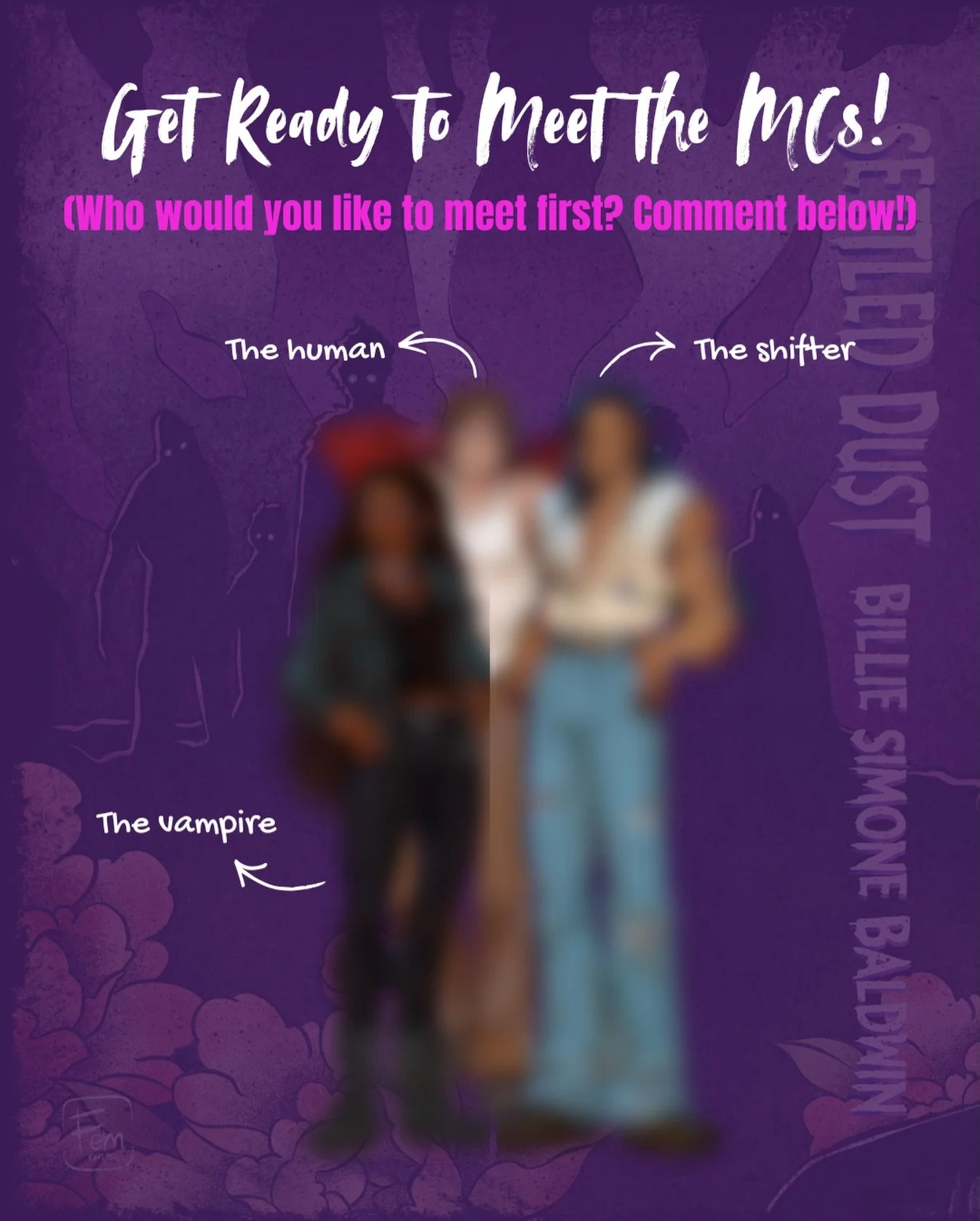 Happy #teasertuesday! Each week I&rsquo;ll be asking which Settled Dust MC you&rsquo;d like to meet and each Friday I&rsquo;ll be dropping a character reveal! Im very excited for you all to meet these babies!!!! So who do you want to meet first? 
.
.