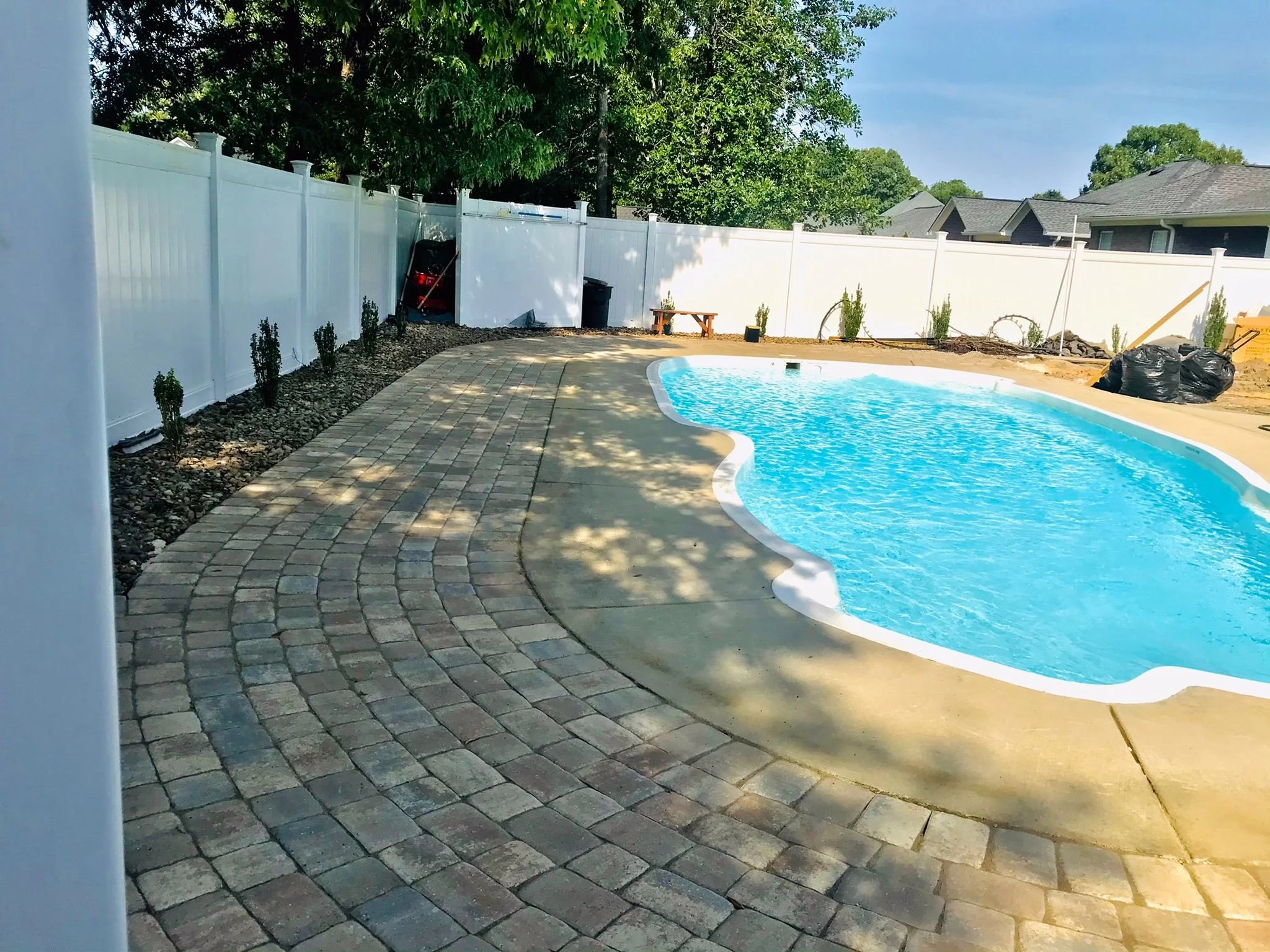 Residential - Hardscape - Paver Installation Around Pool