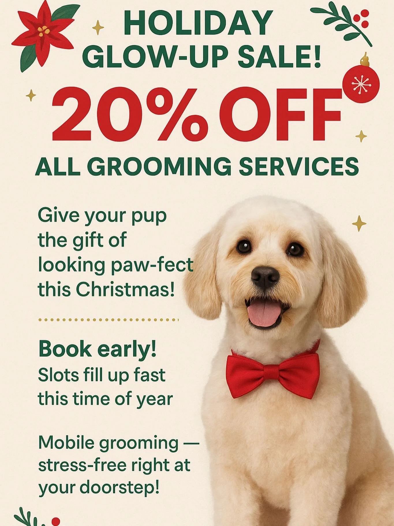 Join us this Fluffmas with a 20% discount! #siennapets #siennaplantation #missouricity