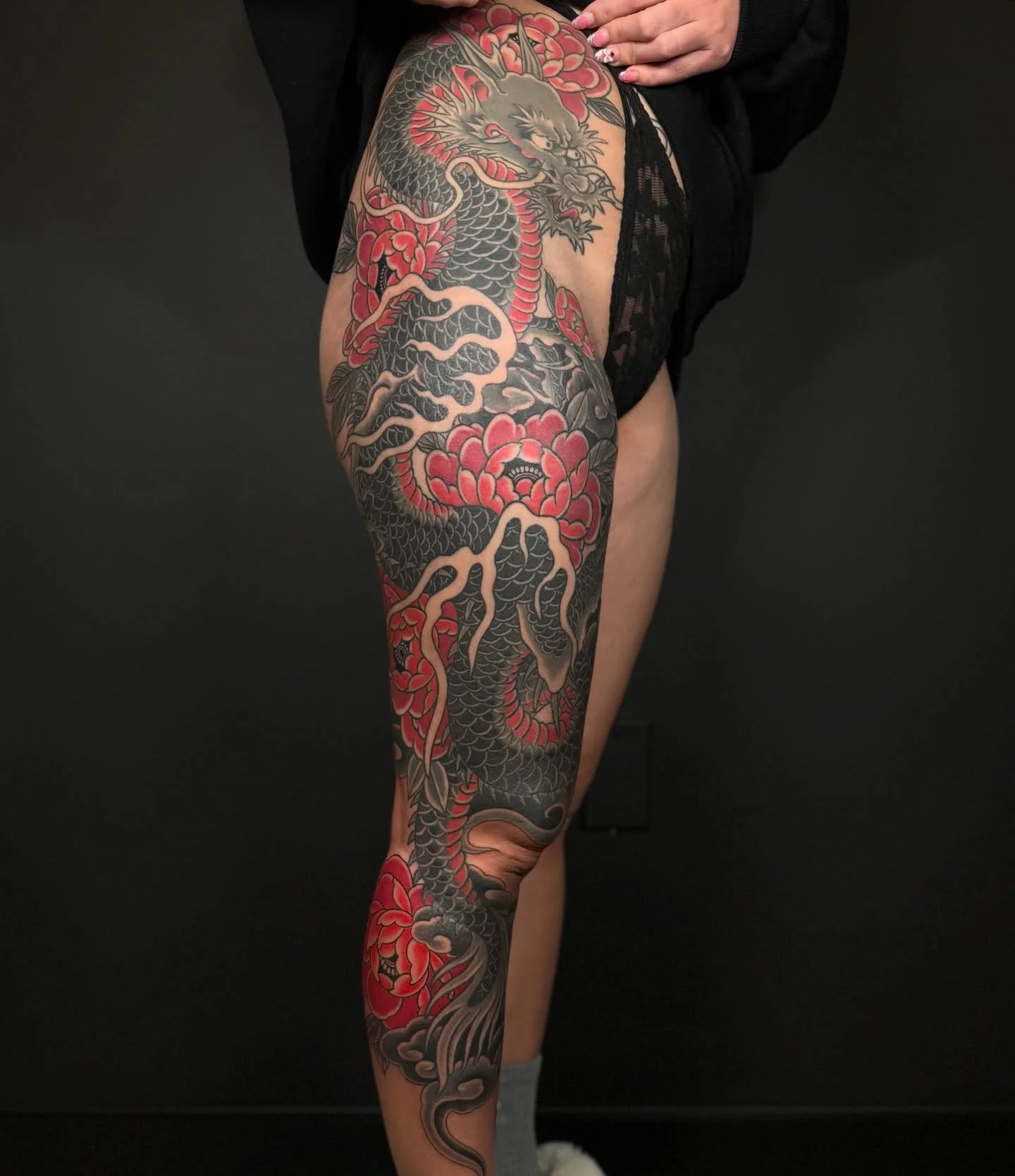 Rồng 🖤❤️
@79tattoo__ #79tattoo__ 
#tattoo #irezumitattoo #oriental 
#dmvtattooartist