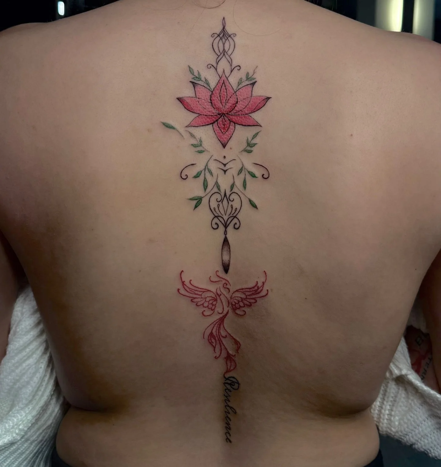 Spine Tattoo by @ivee.x.ink 
Thank you coming
Booking dms/emails @79tattoo__ 

#tattoo #tattoos #tattooartists 
#ink #dmvtattooartist