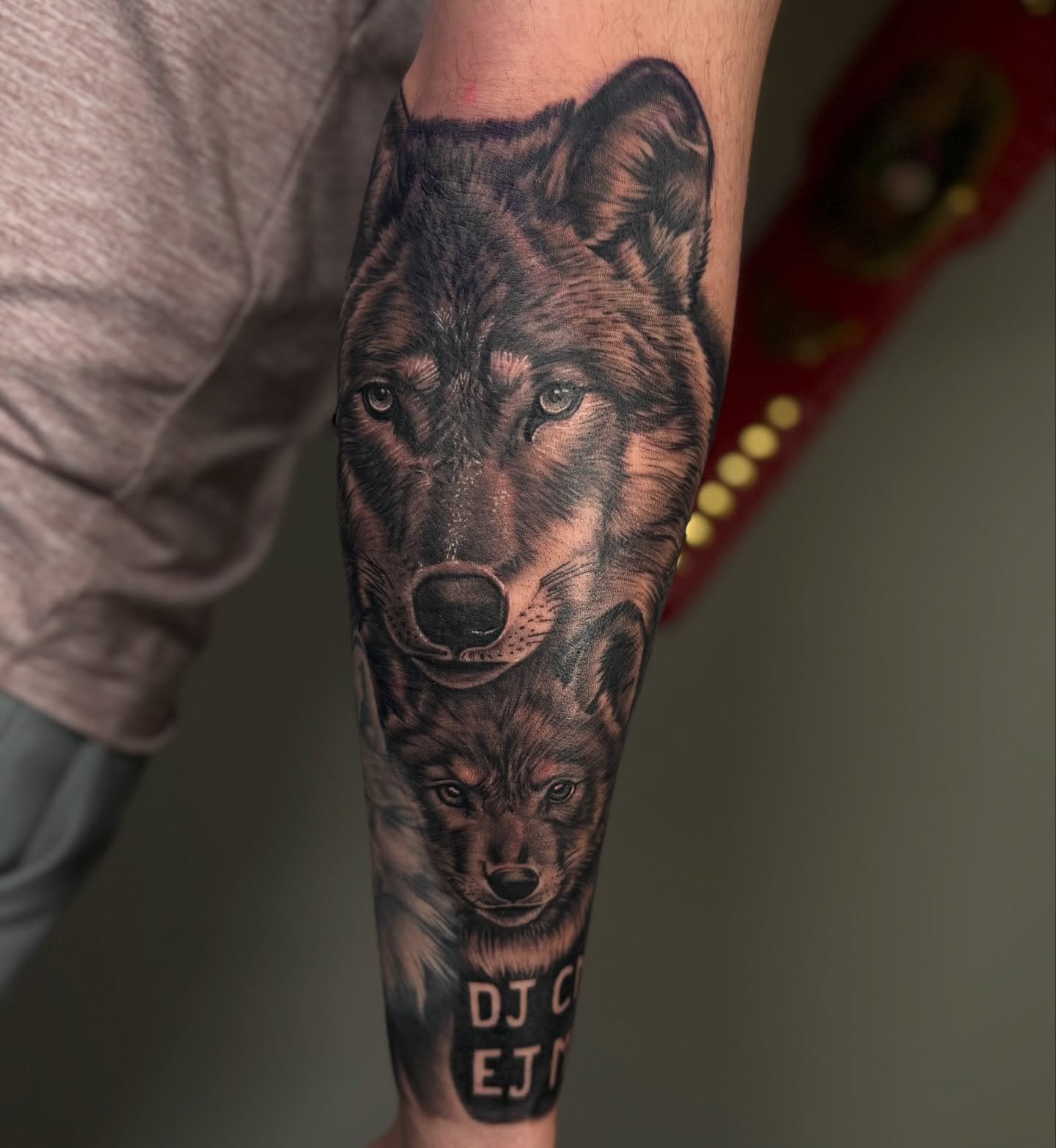 Wolfs tattoo by @khaiitattoo 
Thank you for coming
Booking emails/dms @79tattoo__ 
Walk-ins welcome! 

#tattoo #tattoos #tattooartists 
#ink #dmvtattooartist