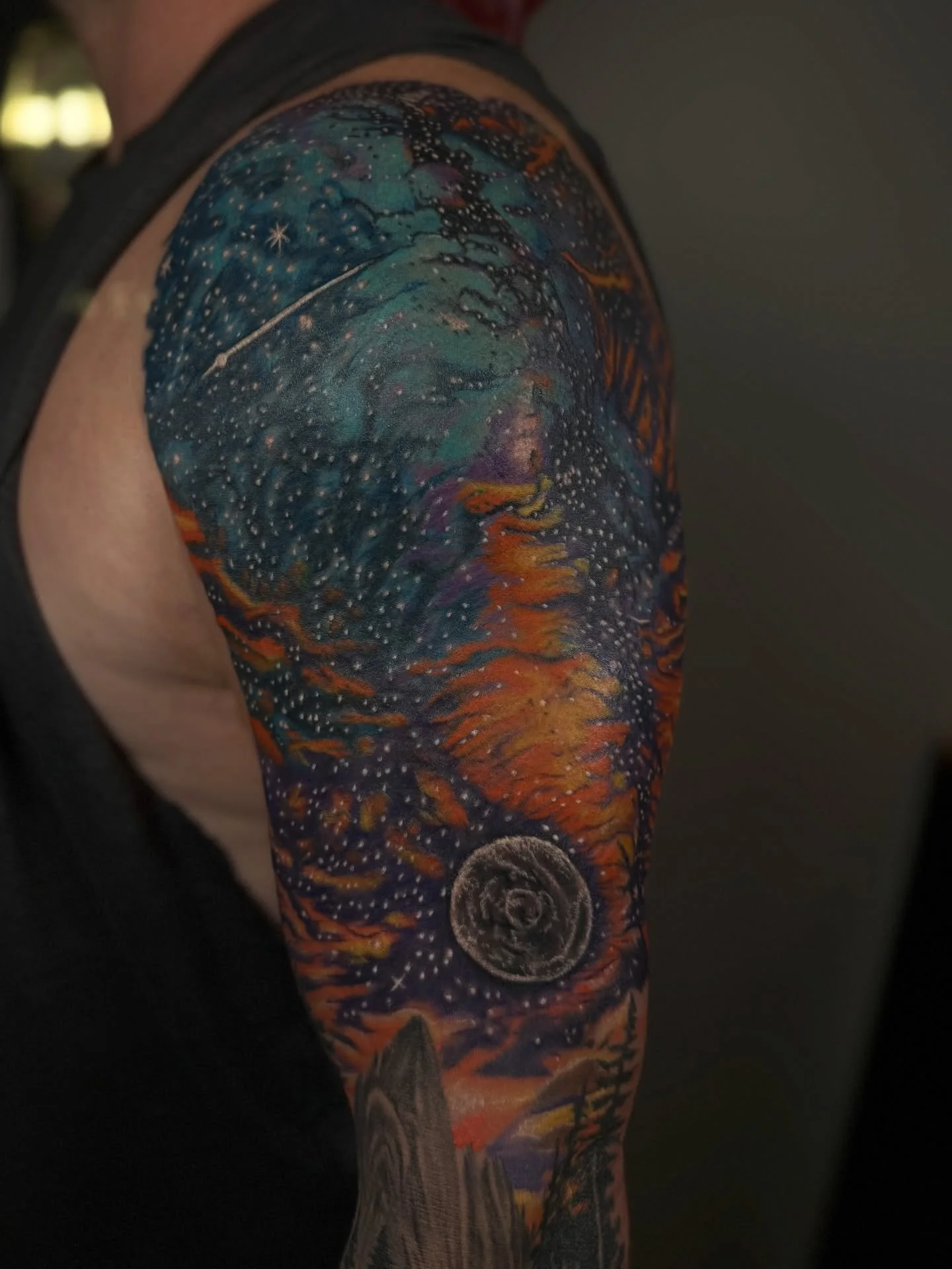 Galaxy half sleeve 
@khaiitattoo 🖤
Thank you for your trust! 

#tattoo #tattoos #tattooartists 
#ink #dmvtattooartist
