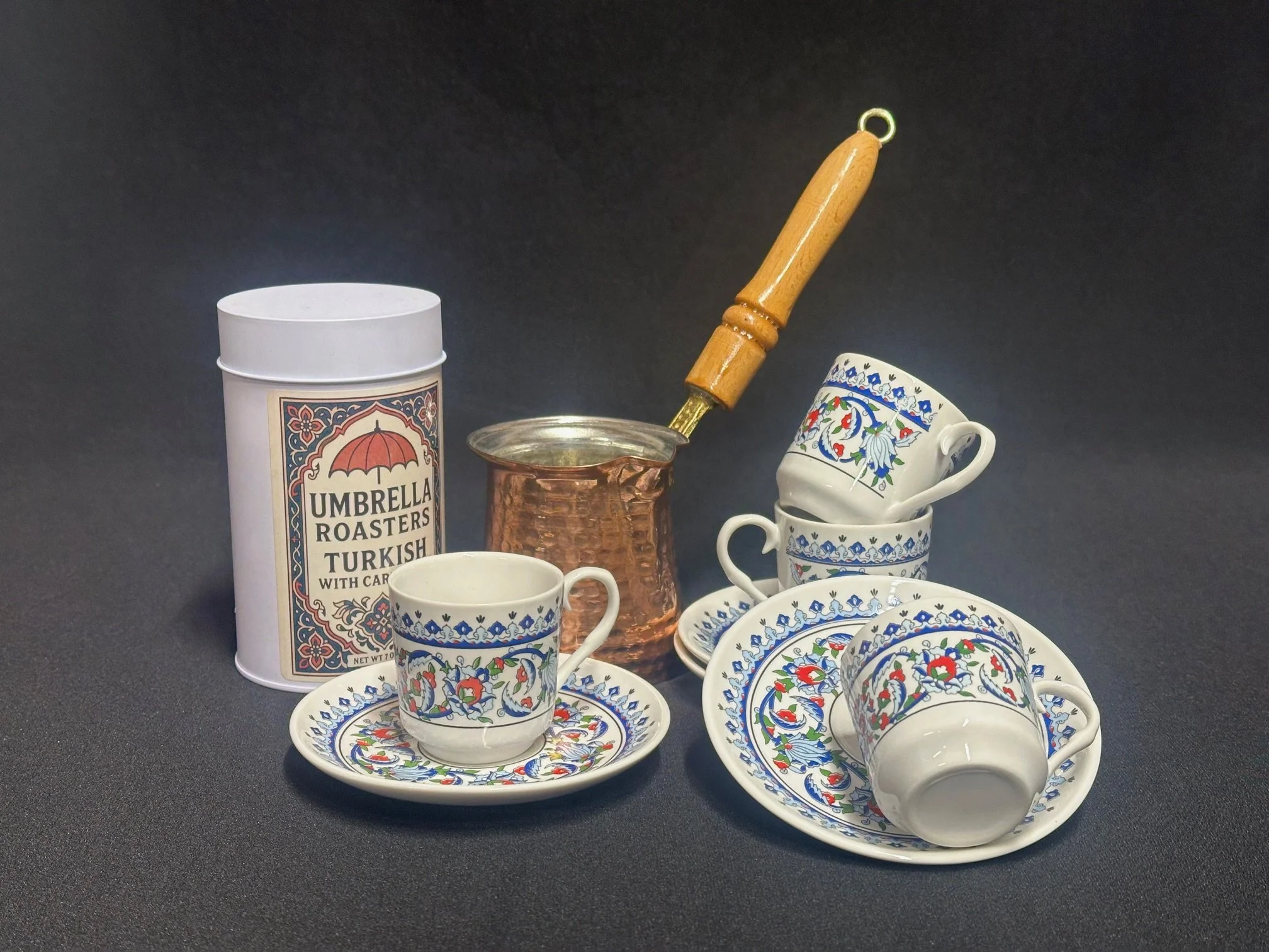 Turkish Coffee Gift Set for 4 - Copper