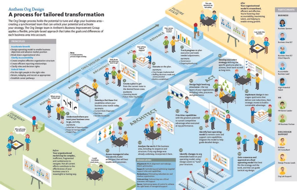 Accelerating organizational design: Anthem
