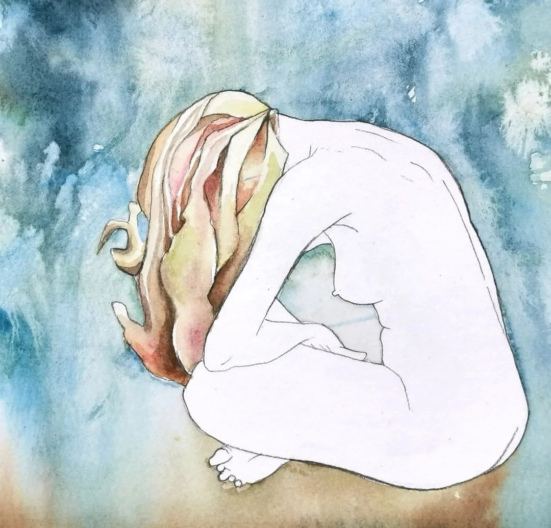 Grief, Watercolour on Paper