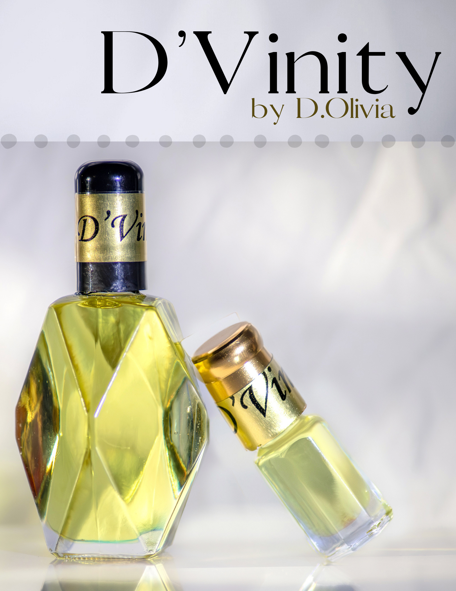 D'Vinity by D.Olivia 2 Ounce Glamour bottle, with Purse-size refillable.png
