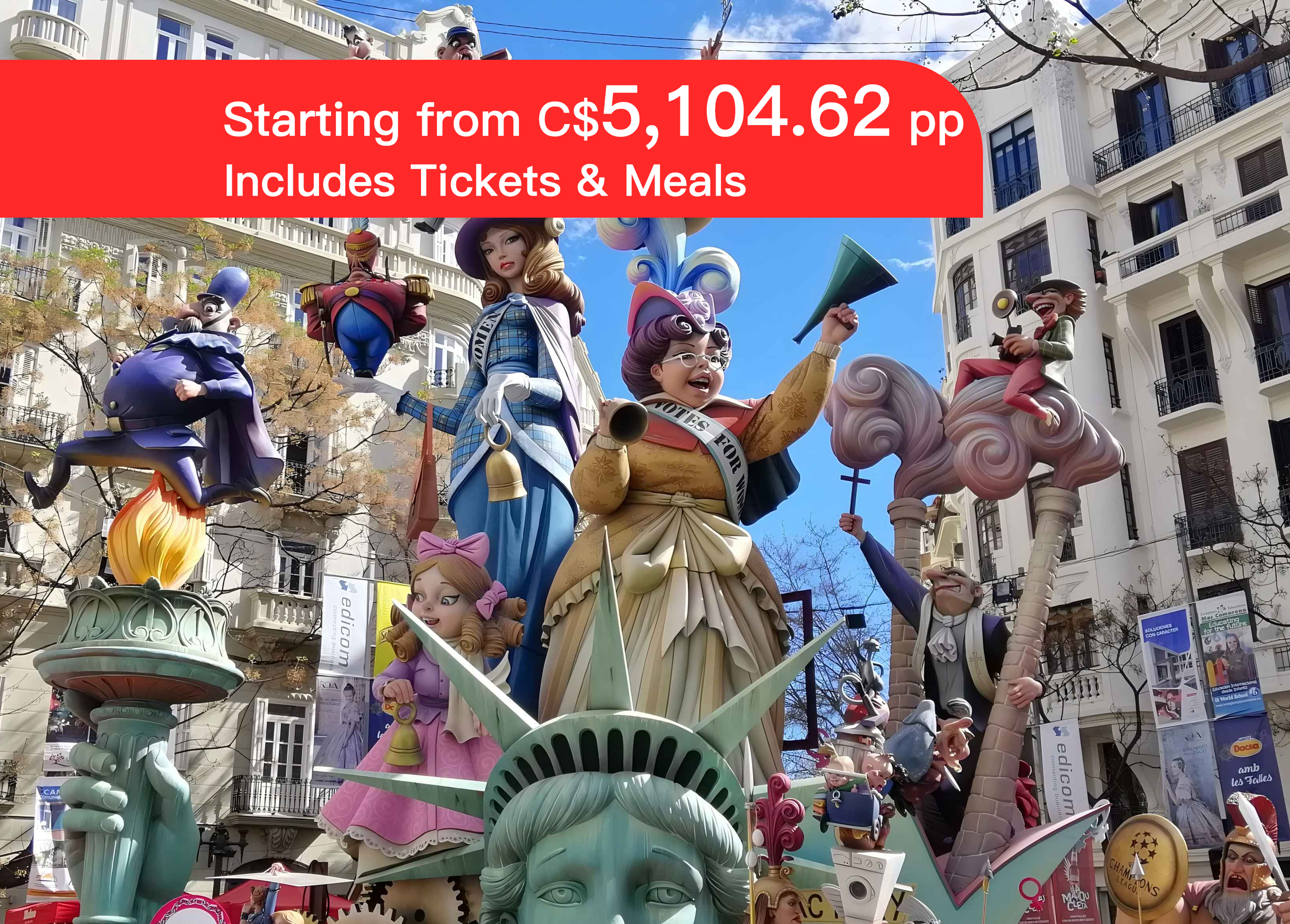 <10 Days> Spain Fallas Festival & Portugal In-Depth 12 Days 10 Nights – 2025