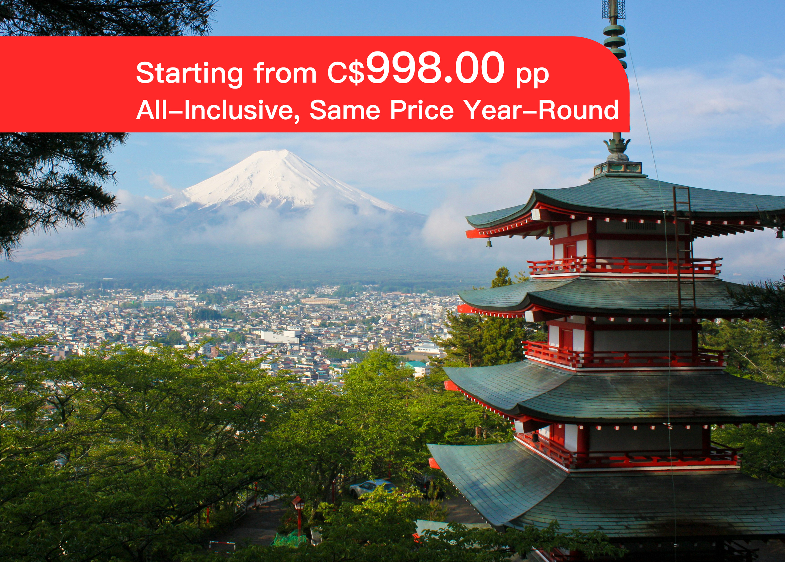 <6 Days> Mount Fuji, Tokyo, Osaka, and Hot Spring Tour