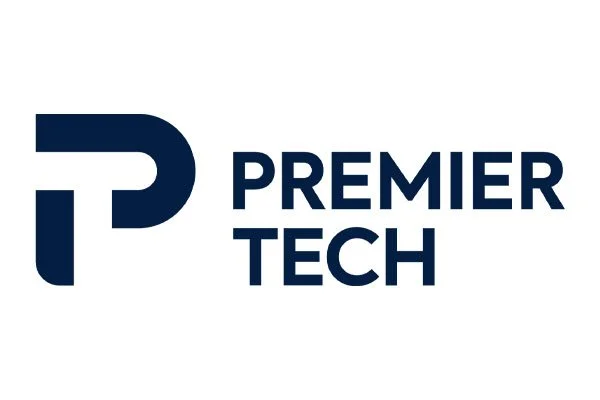Logo of Premier Tech, featuring a stylized 'P' and the company name in bold letters.