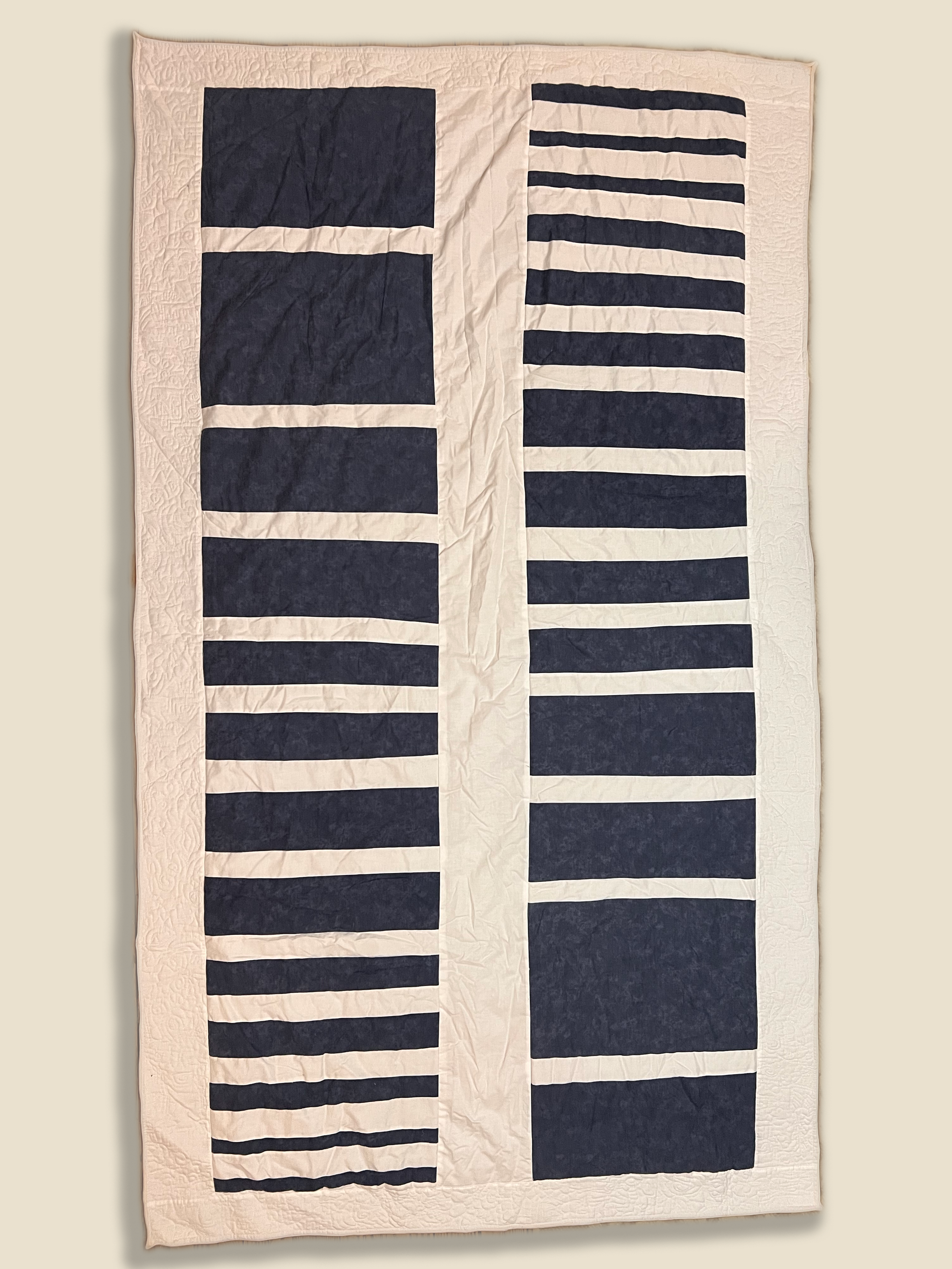 Navy Stripe Quilt
