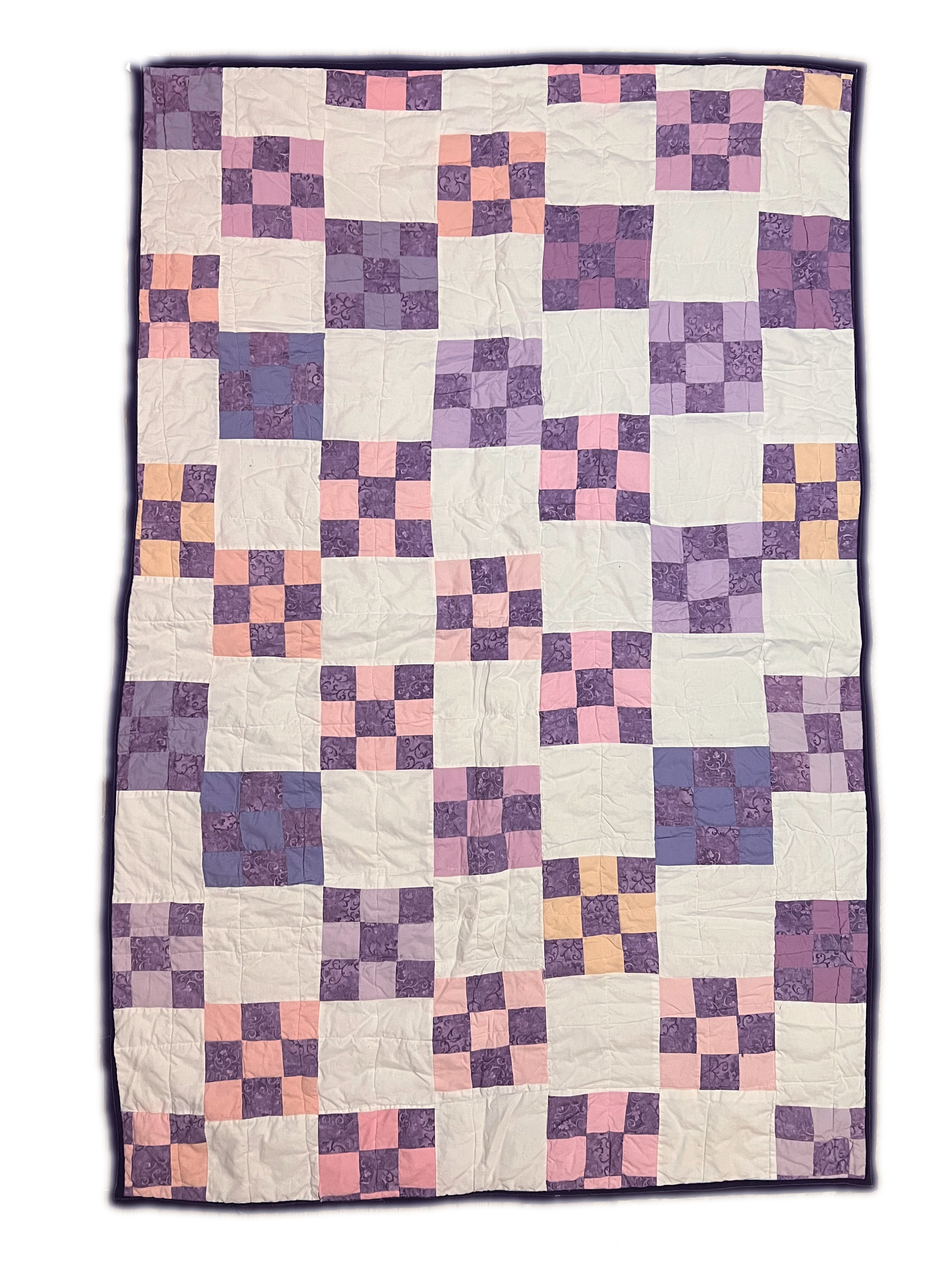 Lavender Grid Quilt
