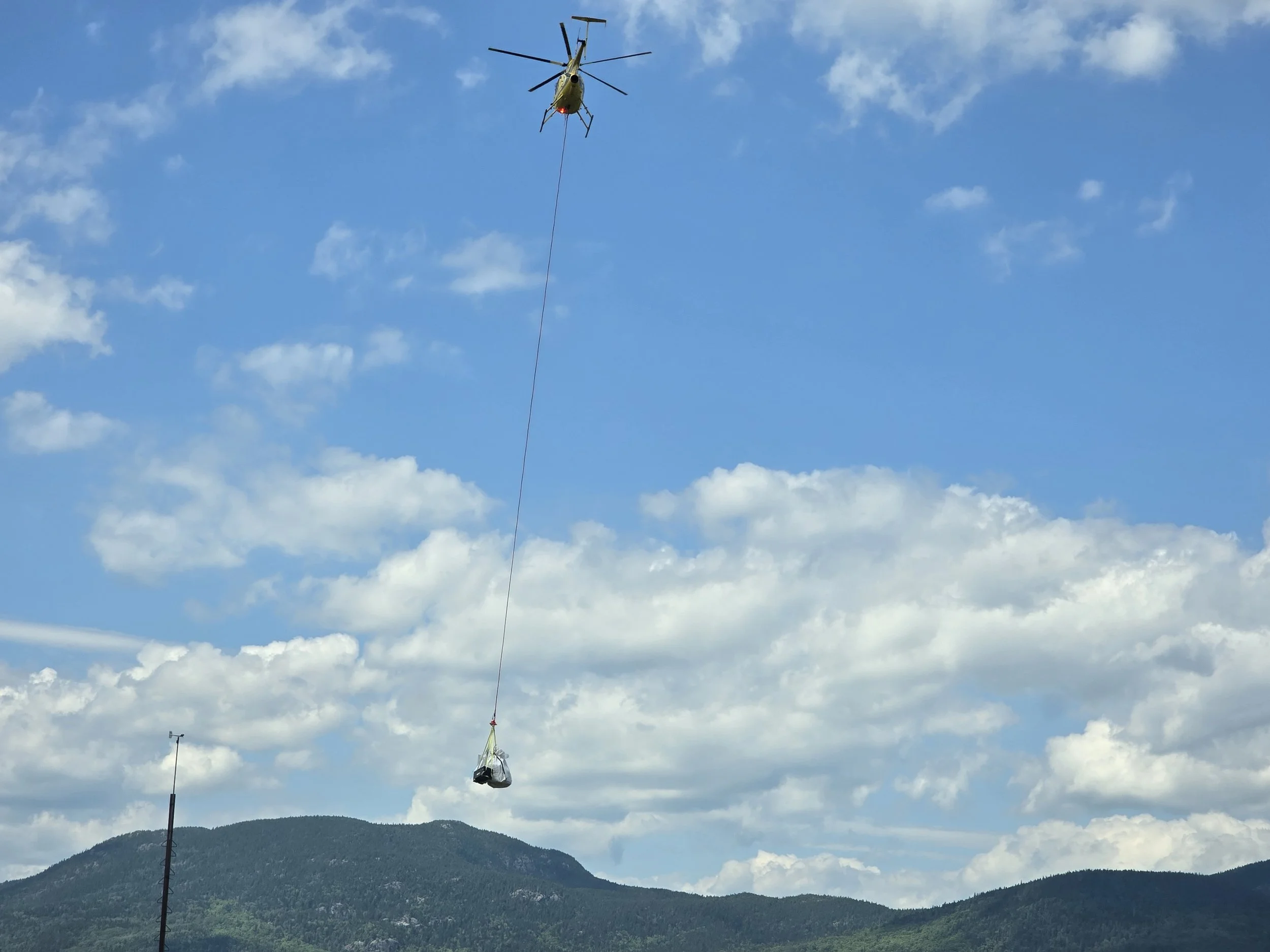 Whirlybird over Bigelow