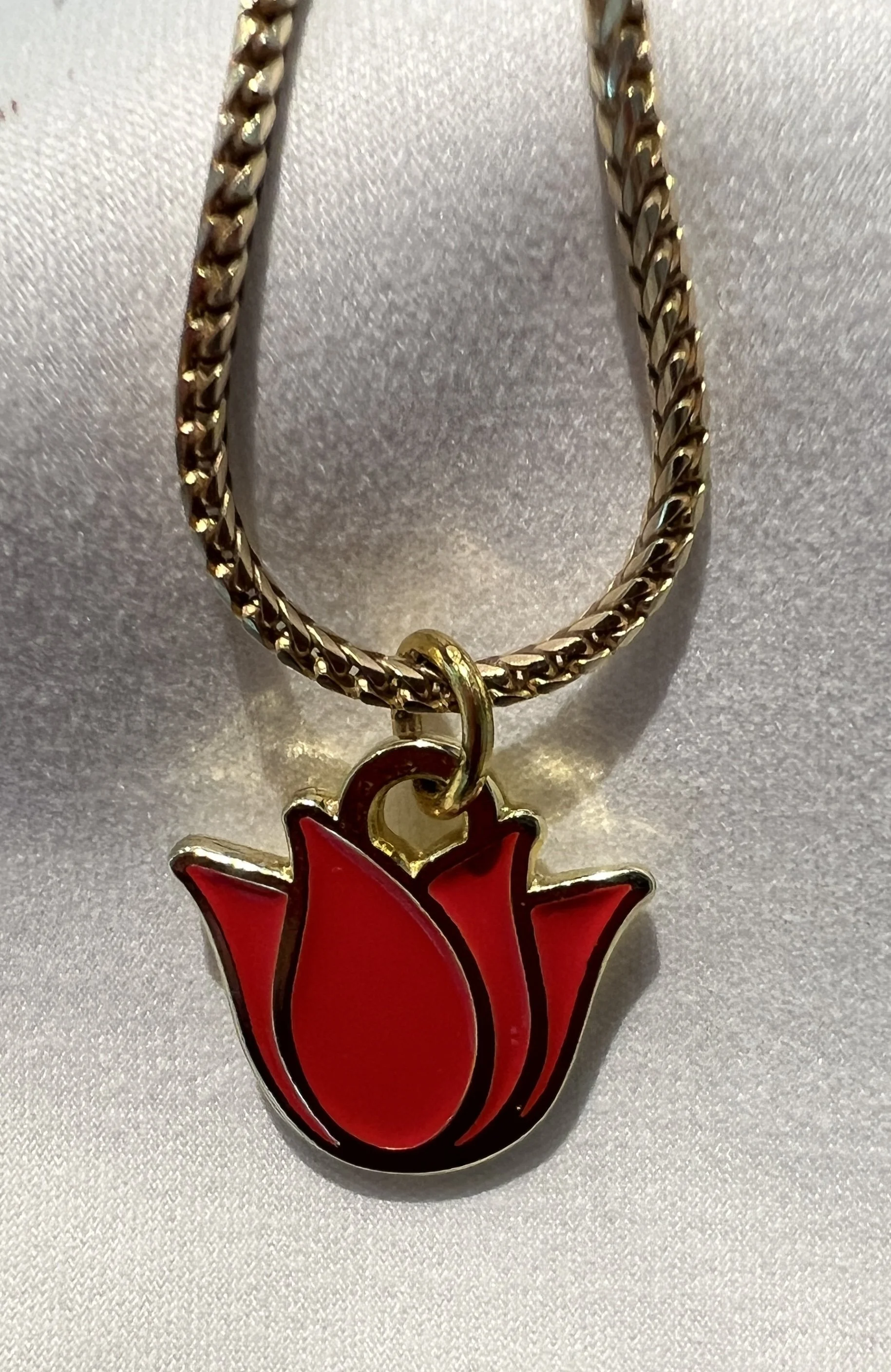 Red Tulip Logo Pendant