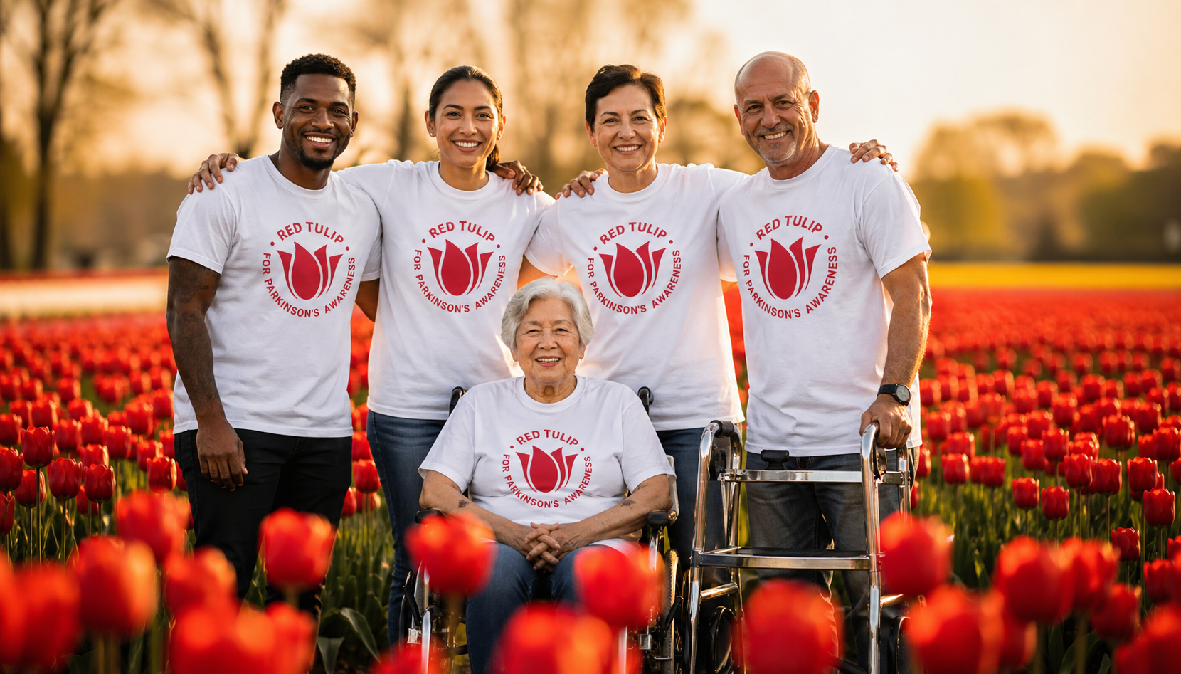 Members of the Red Tulip for Parkinson's community
