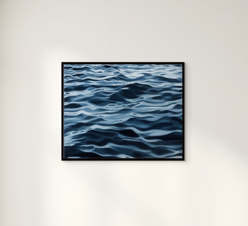 Flow of Serenity Framed Canvas Print