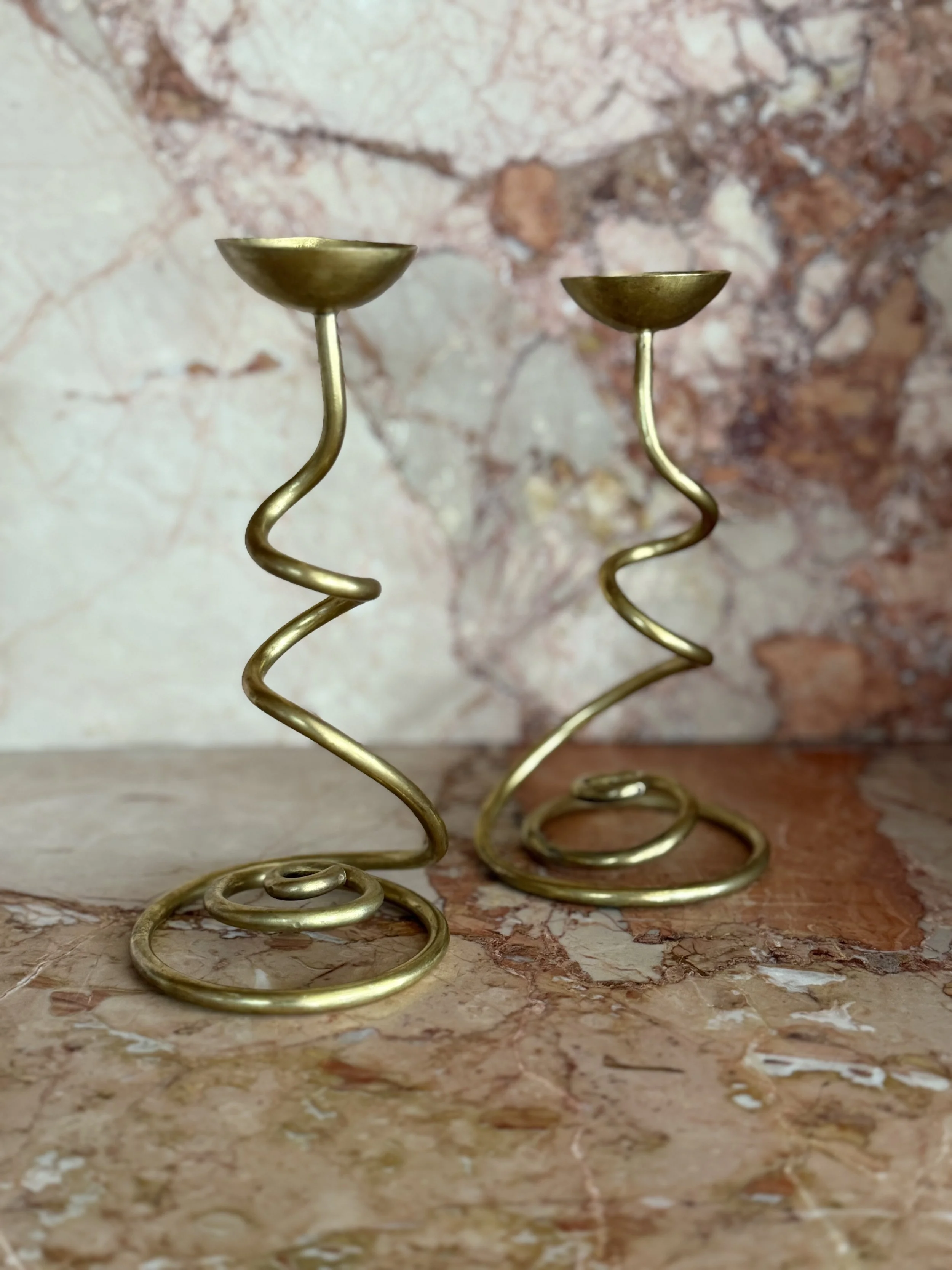 Handmade portugese spiral candleholder