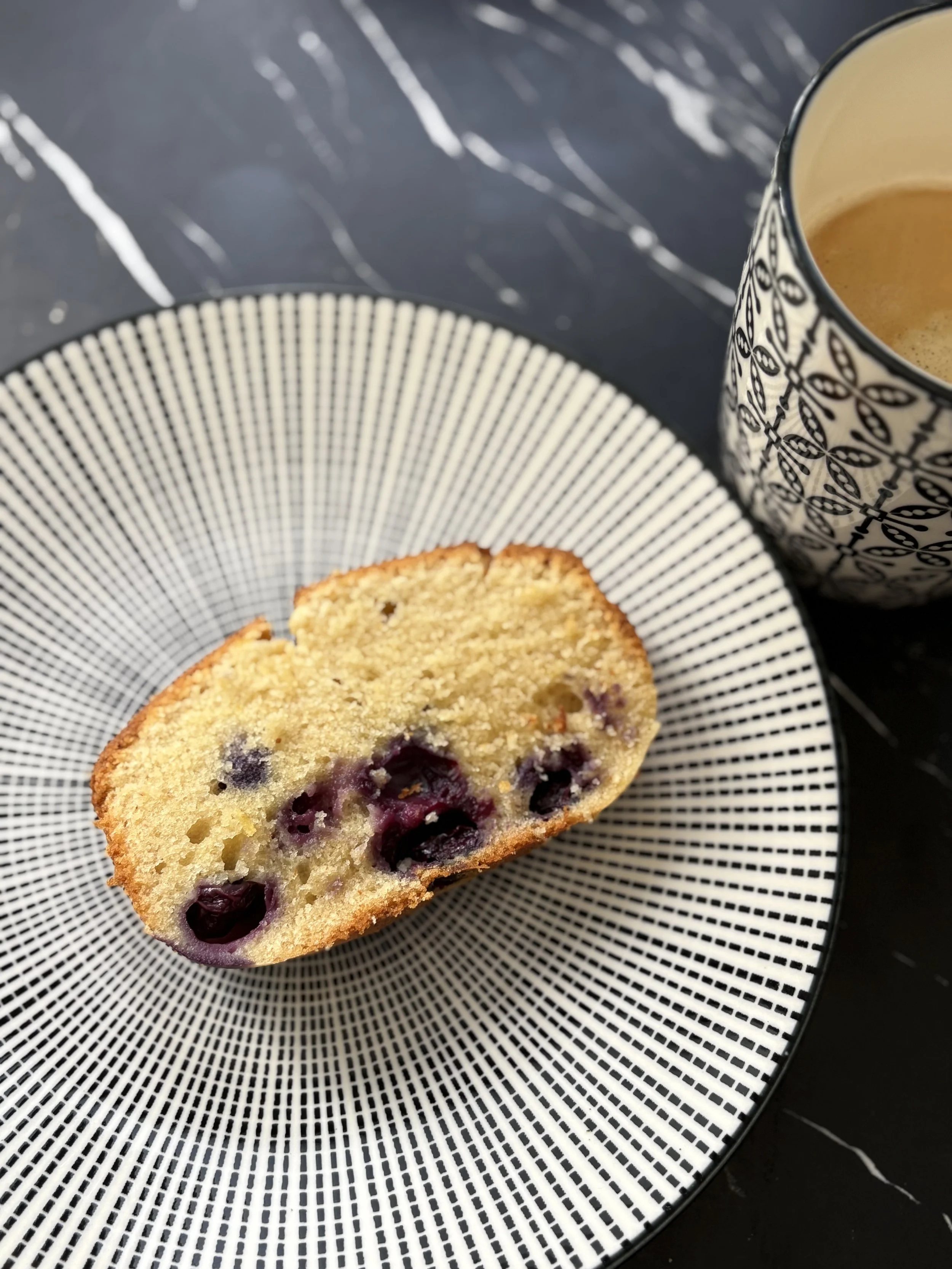 Lemon Blueberry Sourdough Pound Cake