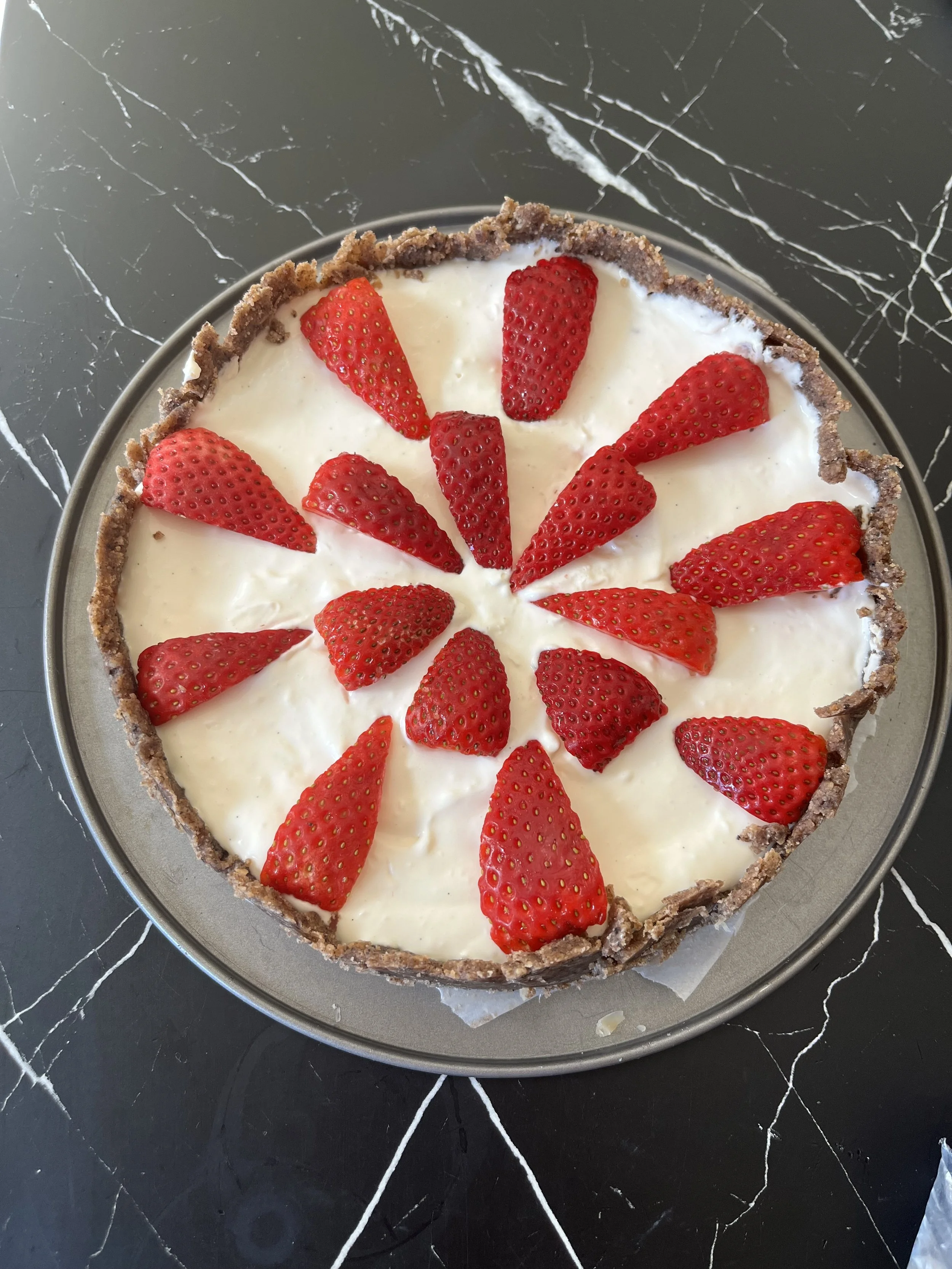 no bake cheese cake with Quark