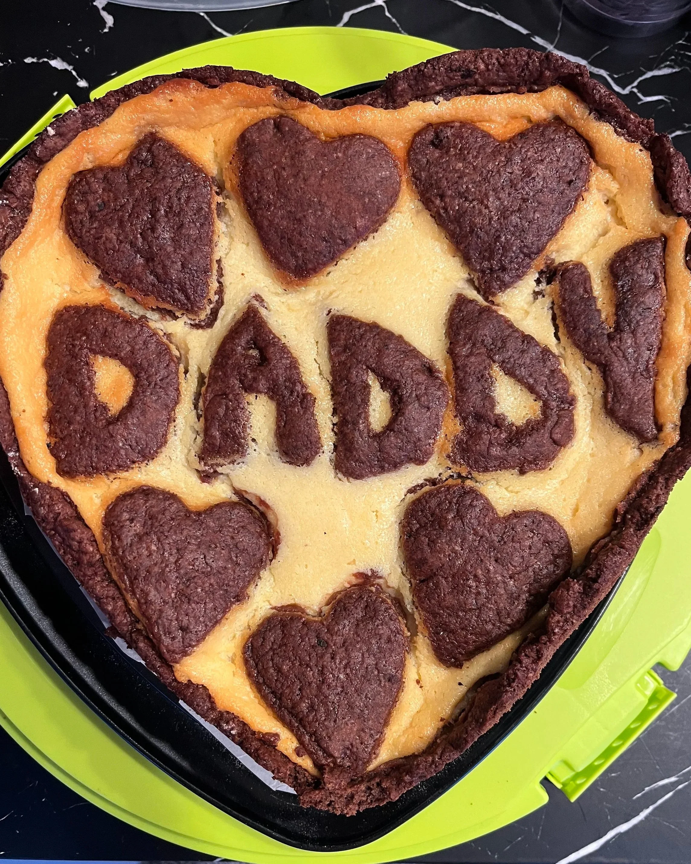 Cheese cake made with home-made custard (Quark in German)