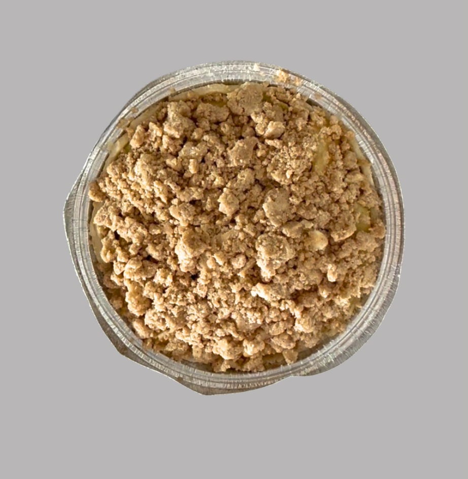 UNBAKED Dutch Apple Pie with Streusel