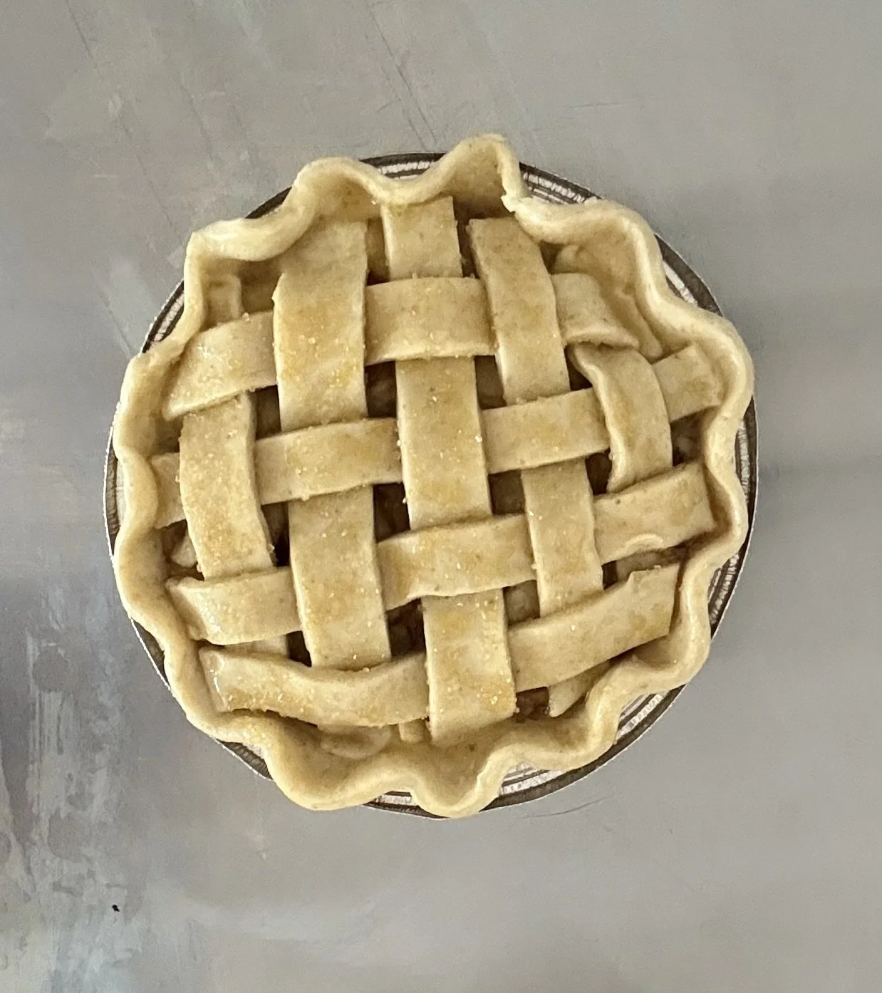 UNBAKED old-fashioned Apple Pie