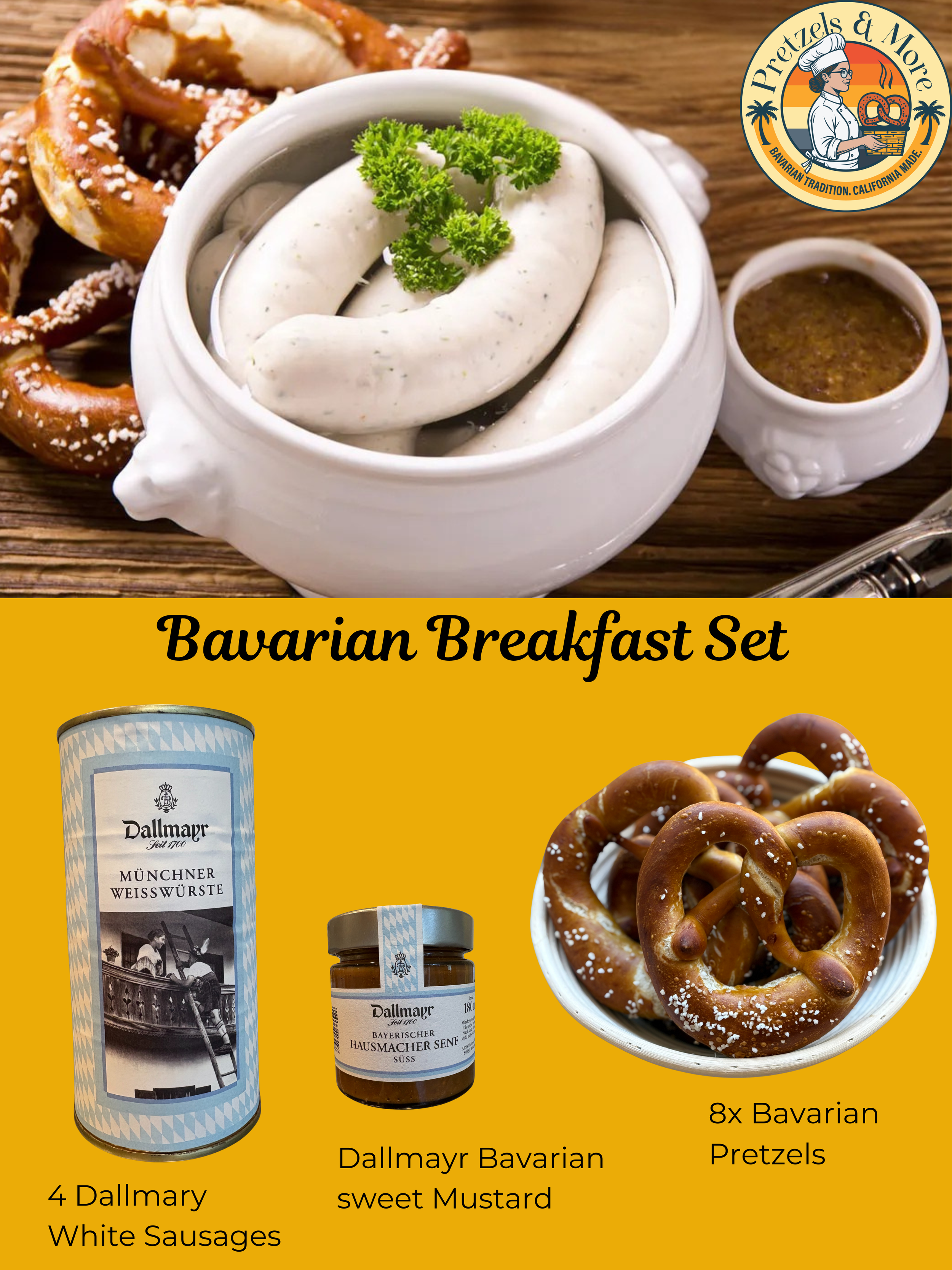 Bavarian Breakfast Set - Weisswurst Frühstück