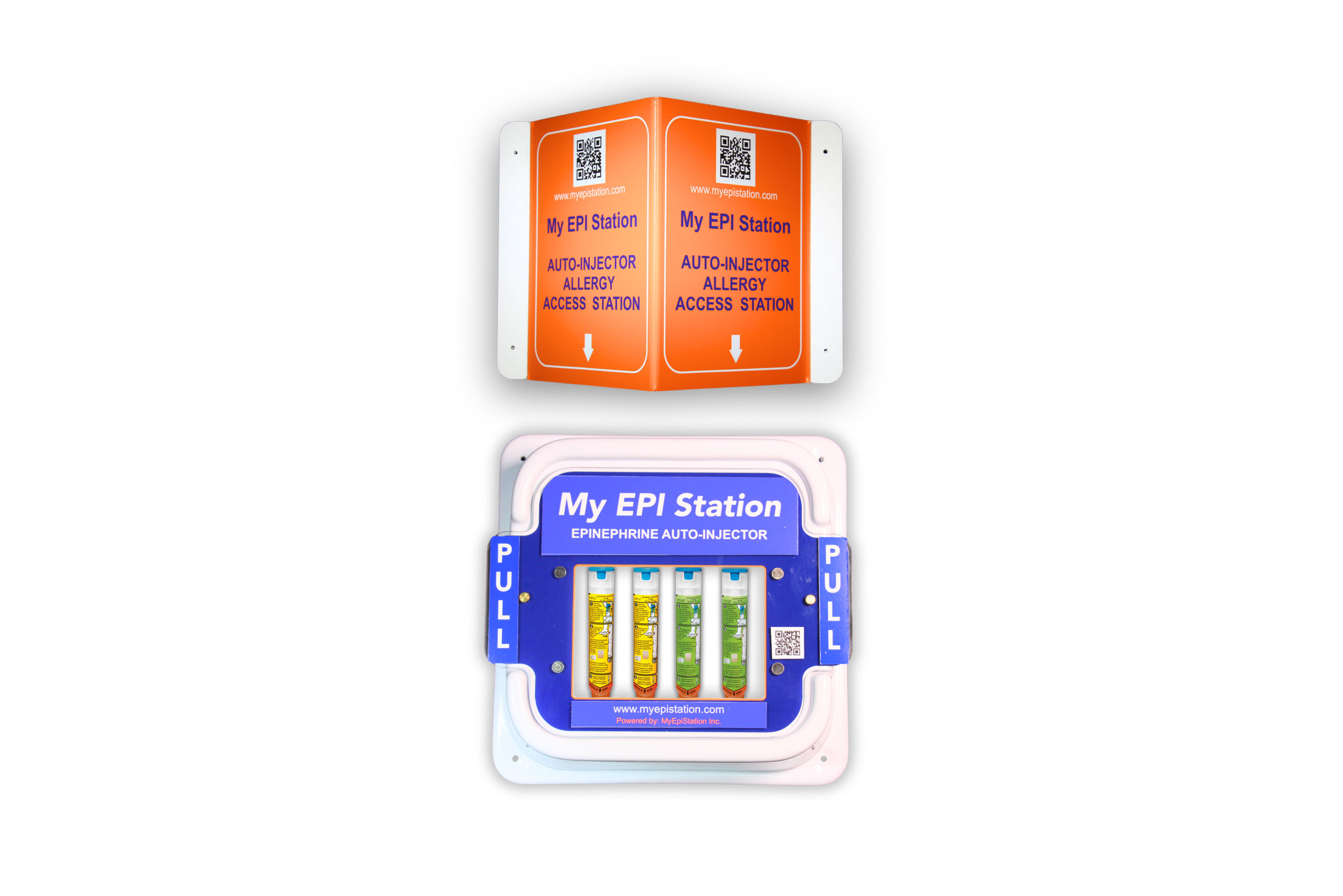 Epinephrine Auto-Injector Station Plus One Epi Pen (Adult or Child) - Bundle - English