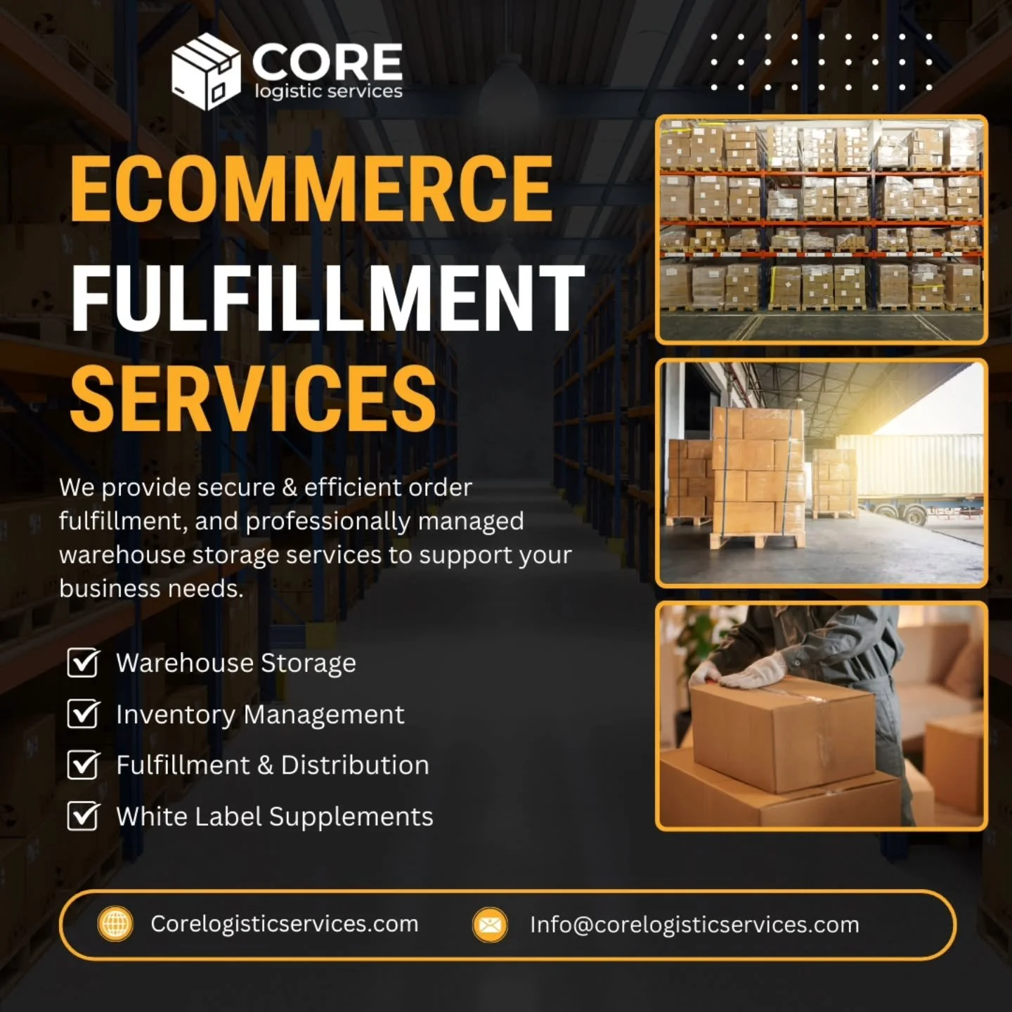 Brand owners!!

If you're looking for a fulfillment company that:

📦 Ships out orders same-day
💲 Has simple, afforadable pricing
✌️ Prioritizes friendly &amp; helpful cusomer service
👀 Pays close attention to lot numbers &amp; expirations

...then