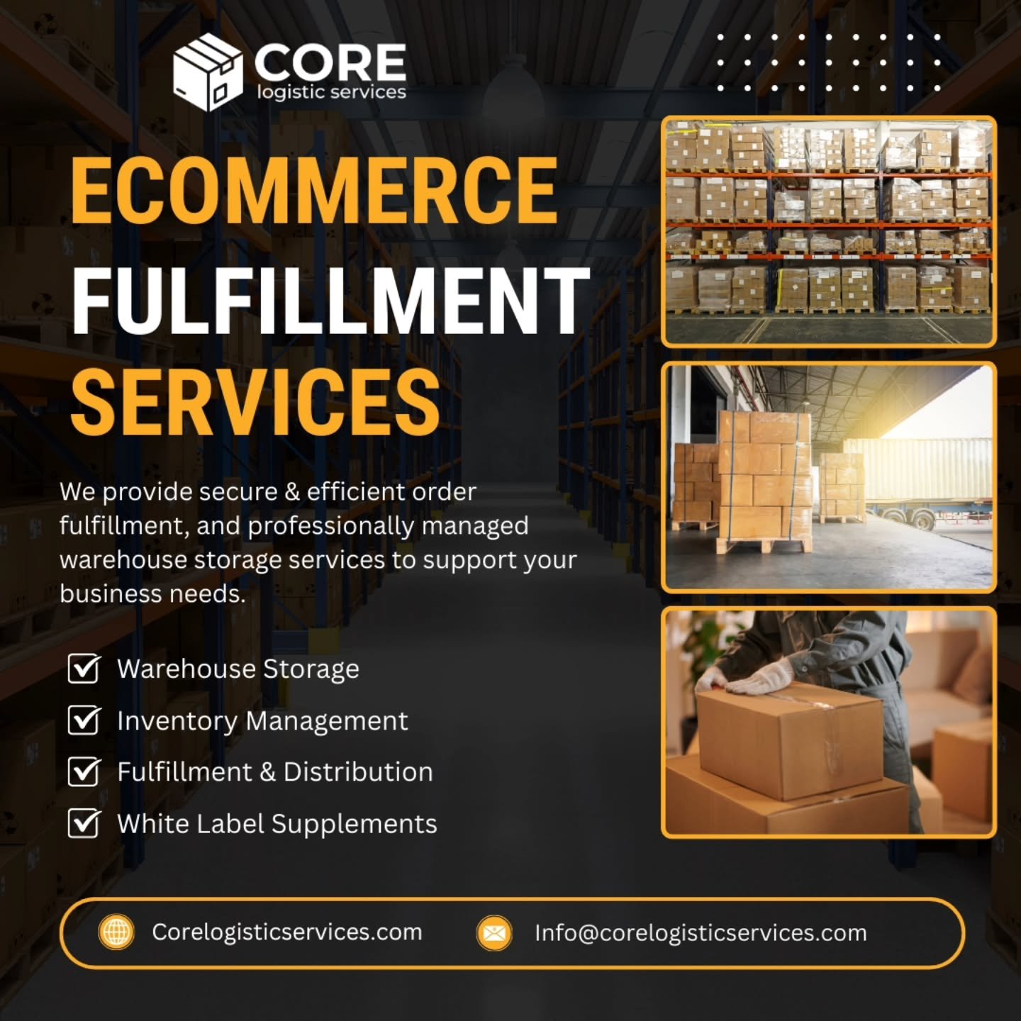 Brand owners!!

If you're looking for a fulfillment company that:

📦 Ships out orders same-day
💲 Has simple, afforadable pricing
✌️ Prioritizes friendly &amp; helpful cusomer service
👀 Pays close attention to lot numbers &amp; expirations

...then