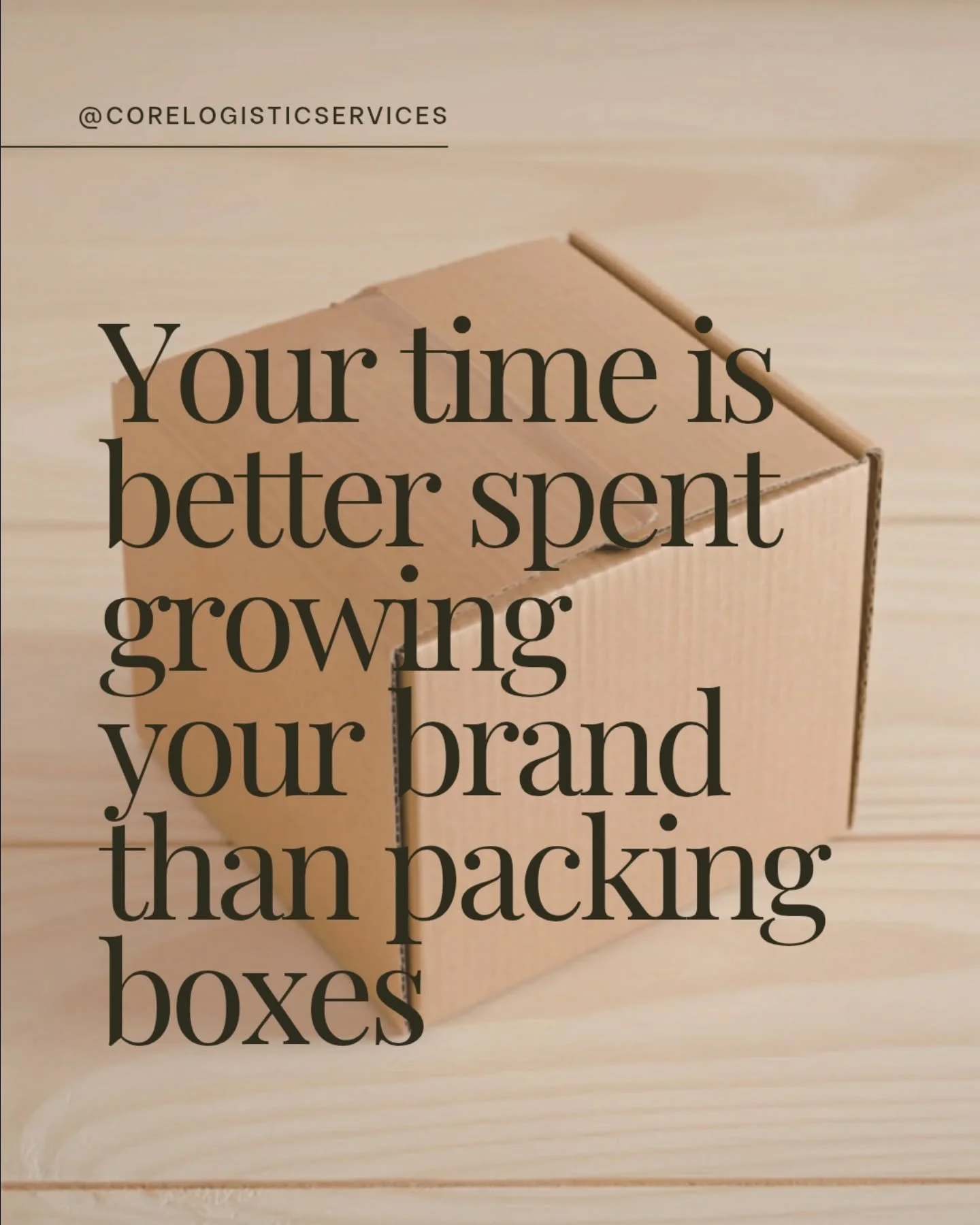 Your role as a founder is to build, lead, and grow&mdash;not to get buried in day-to-day fulfillment. 

When logistics are handled efficiently, your time shifts back to strategy, customer experience, and scaling with intention.

If fulfillment is slo