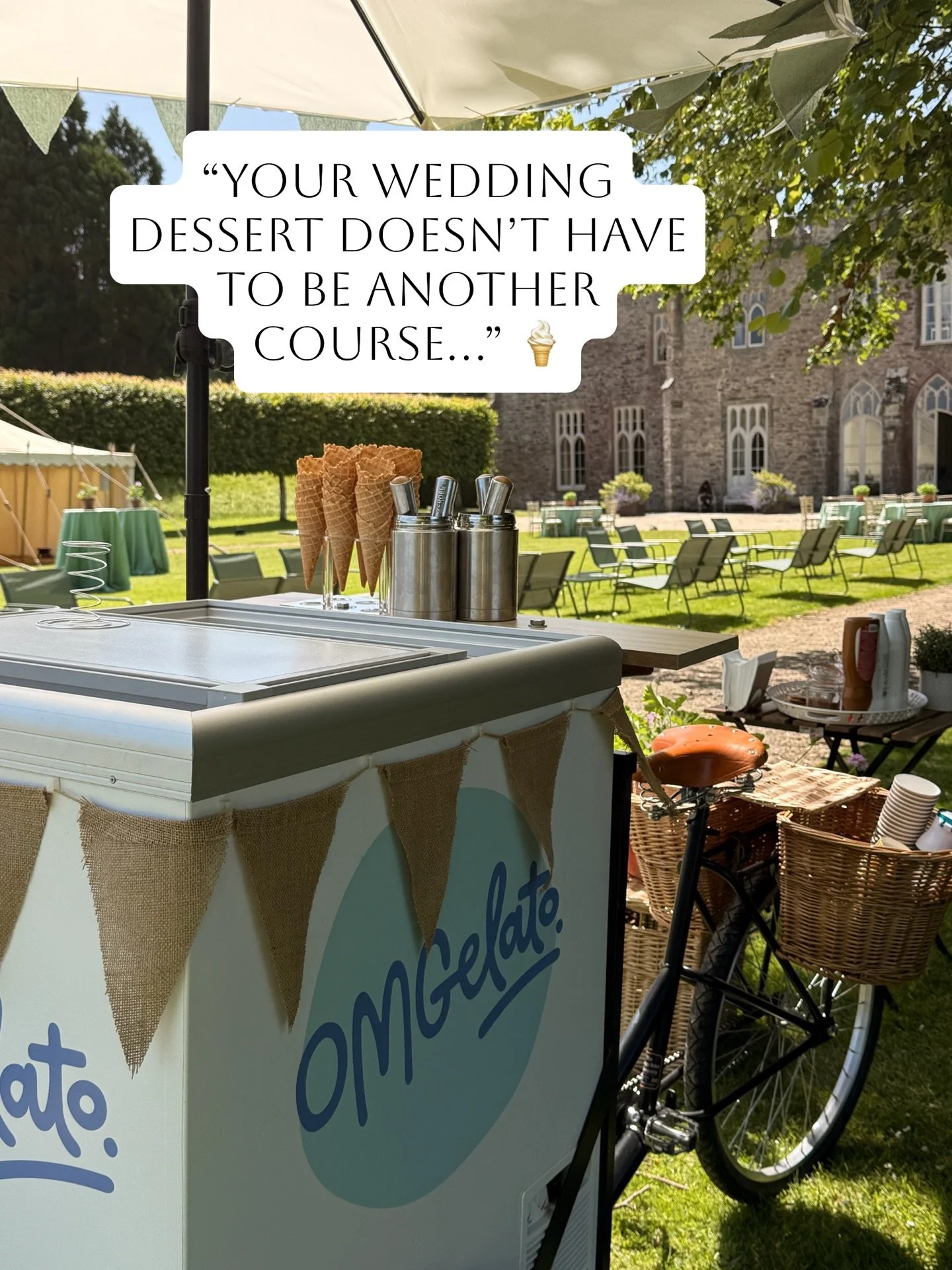 Your wedding dessert can be more than just dessert. 🍦

We love the fact that OMGelato gets people up, chatting, choosing flavours and enjoying something together.

It becomes part of the day &mdash; not just something that gets served and forgotten.