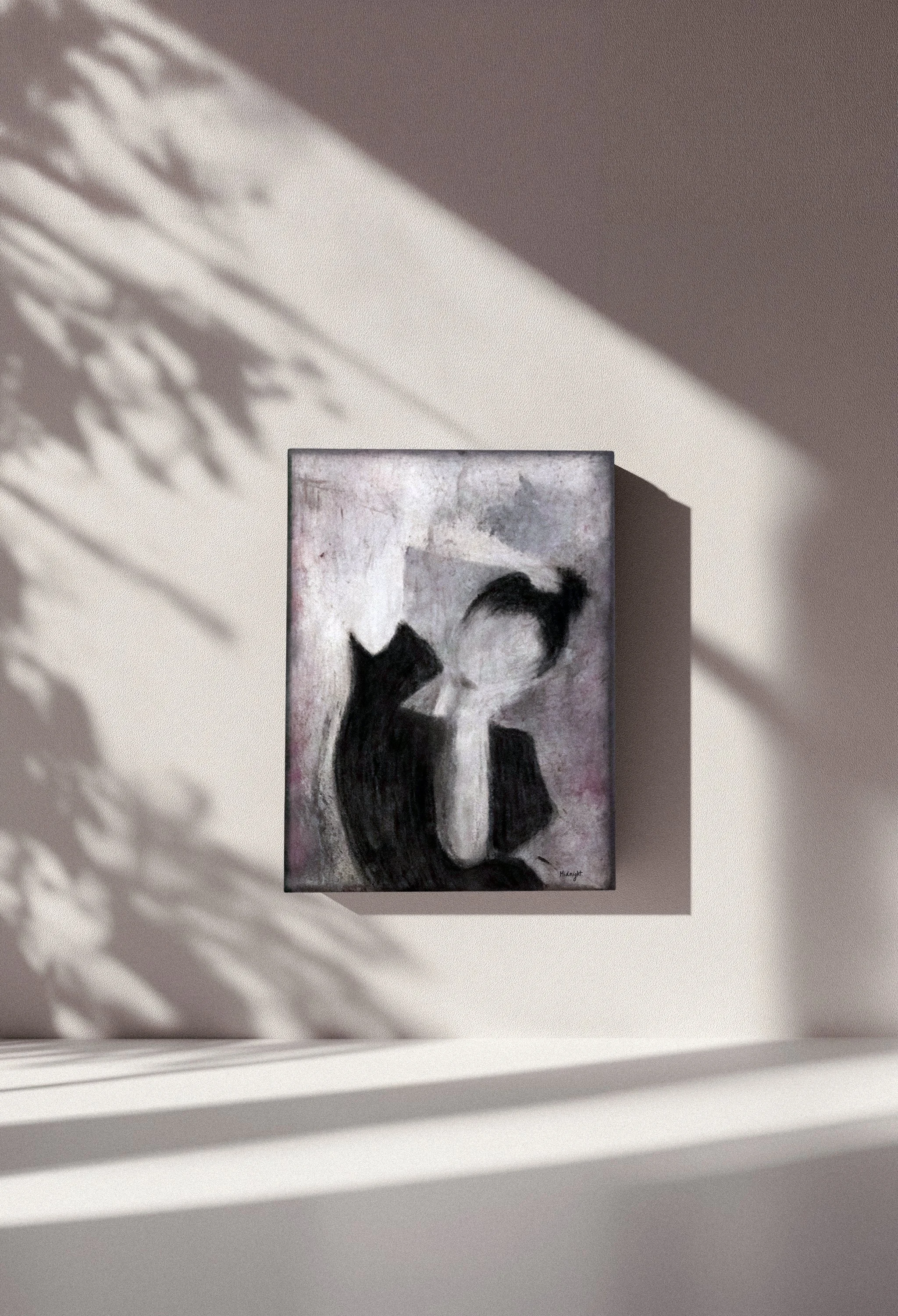 Acrylic and Soft Pastel painting on canvas.