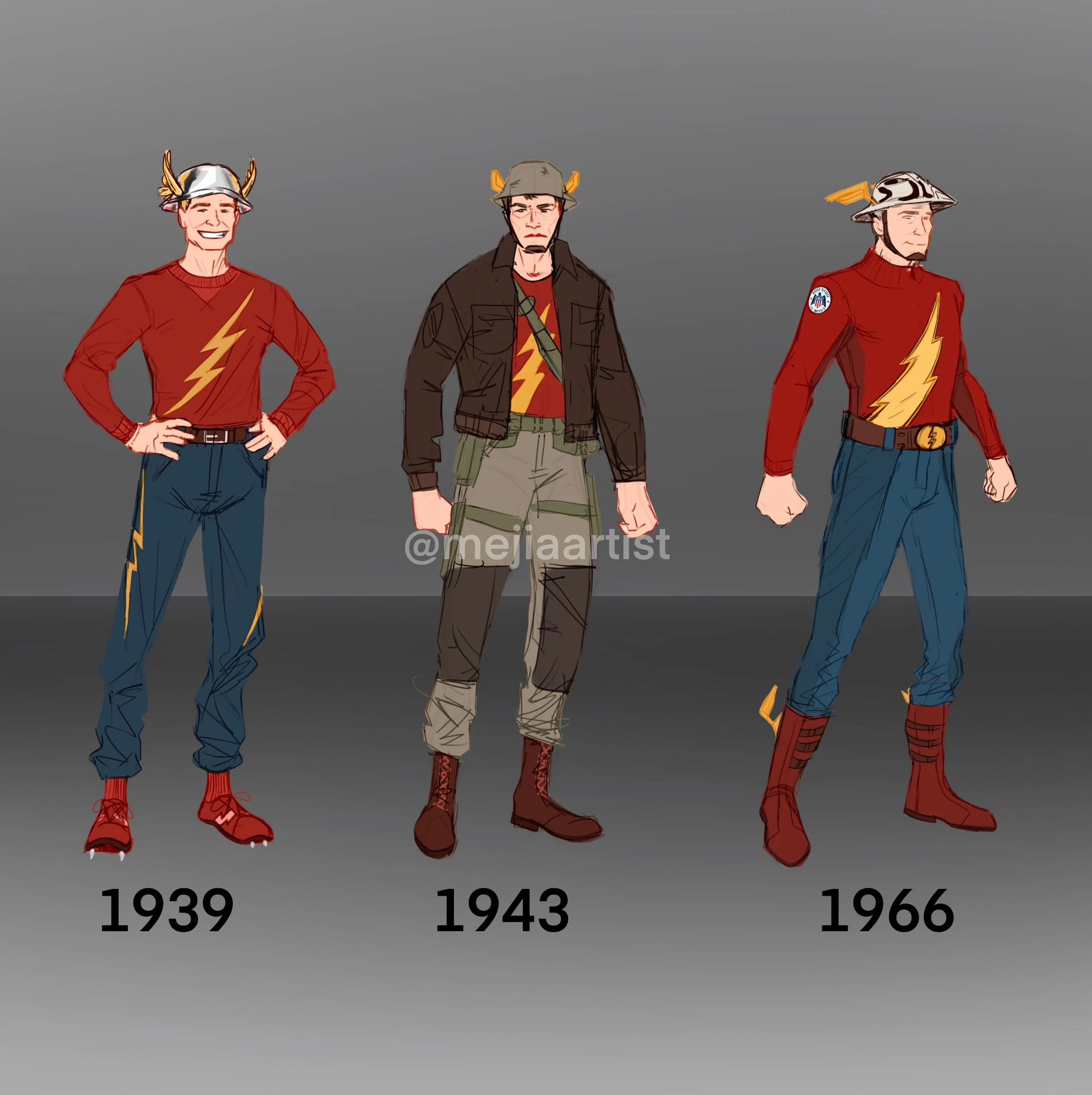 Jay Garrick Flash redesign exploration
